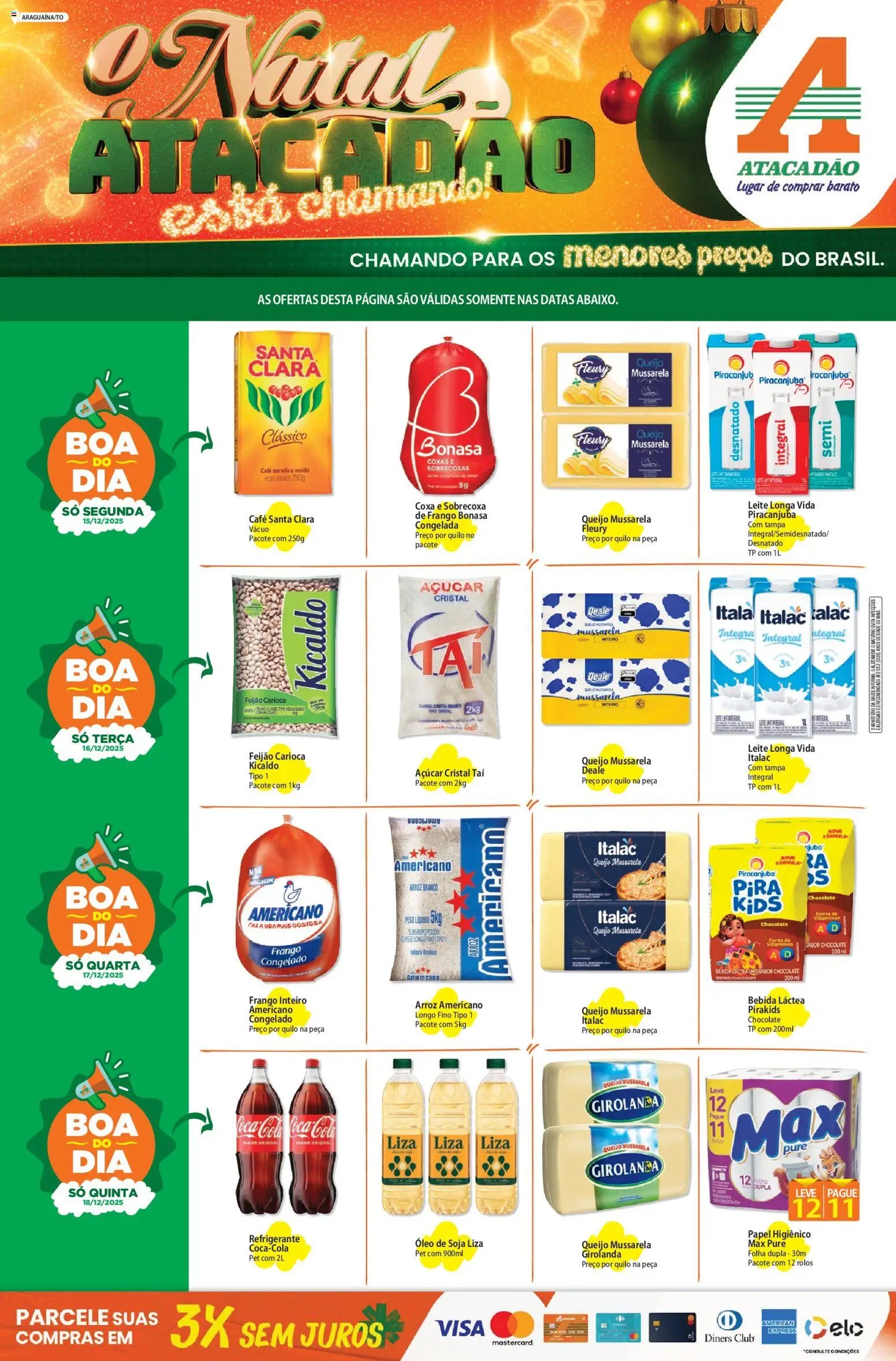 Atacadão folheto a partir de 15/12/2025 Ofertas - TO (2025-12-15 - 2025-12-18)