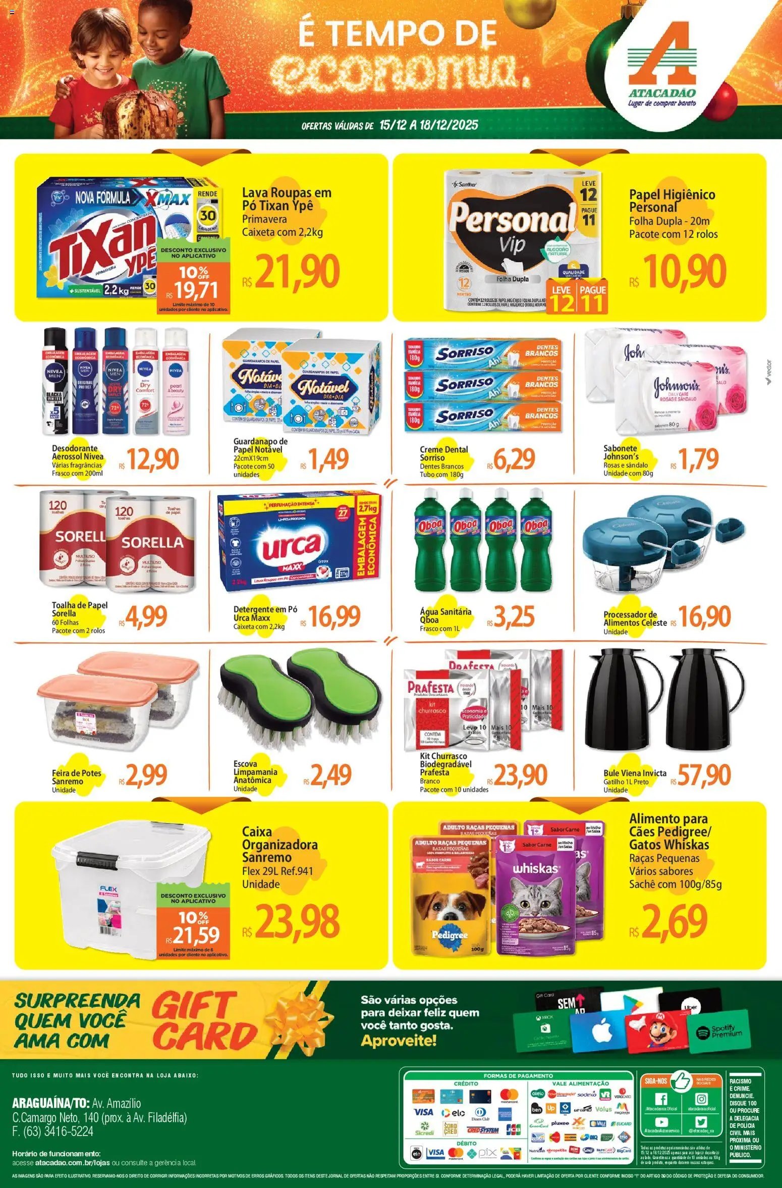 Atacadão folheto a partir de 15/12/2025 Ofertas - TO (2025-12-15 - 2025-12-18)