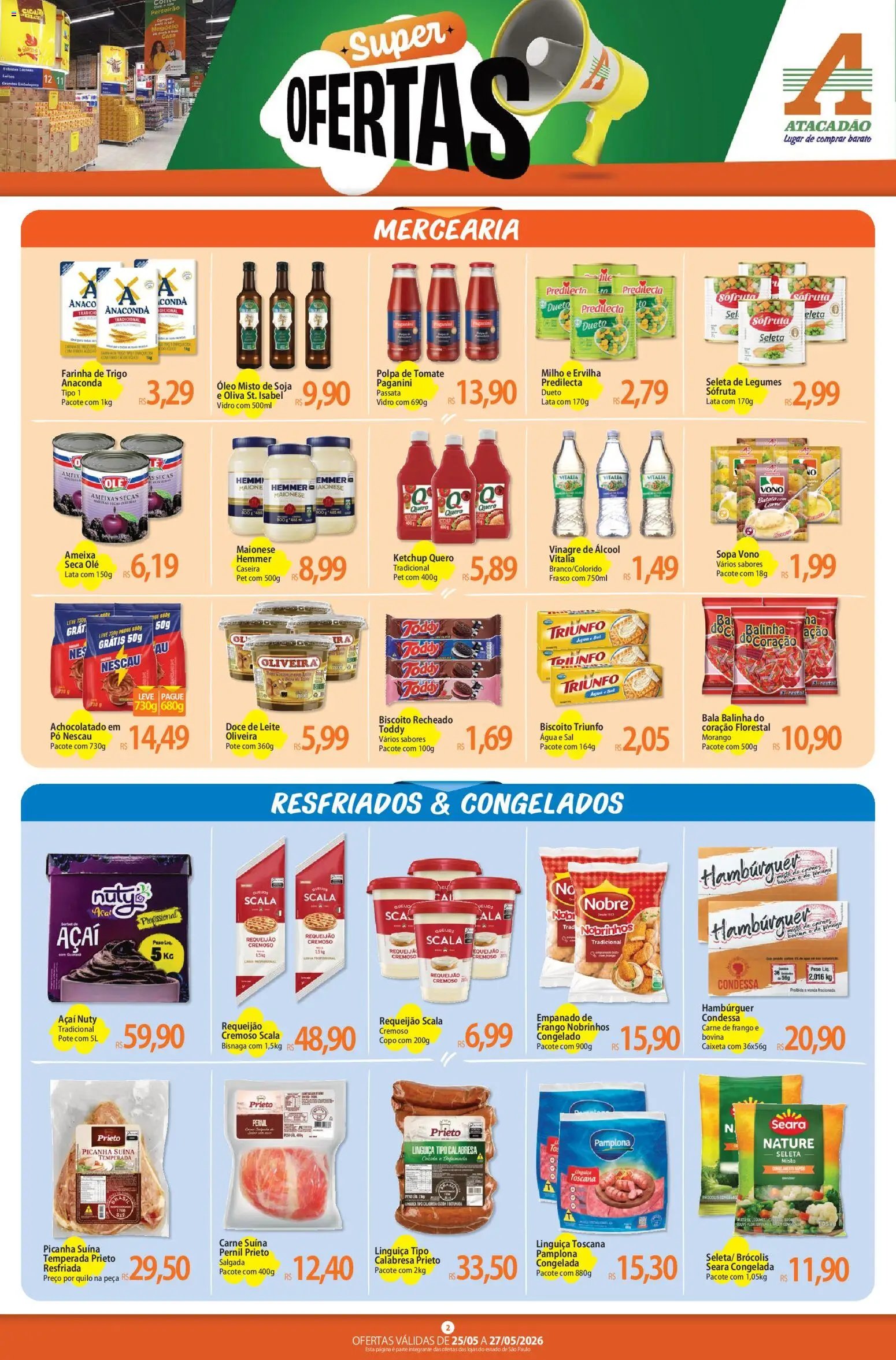 Atacadão folheto a partir de 25/05/2026 Atacadão ofertas - SP (2026-05-25 - 2026-05-27)