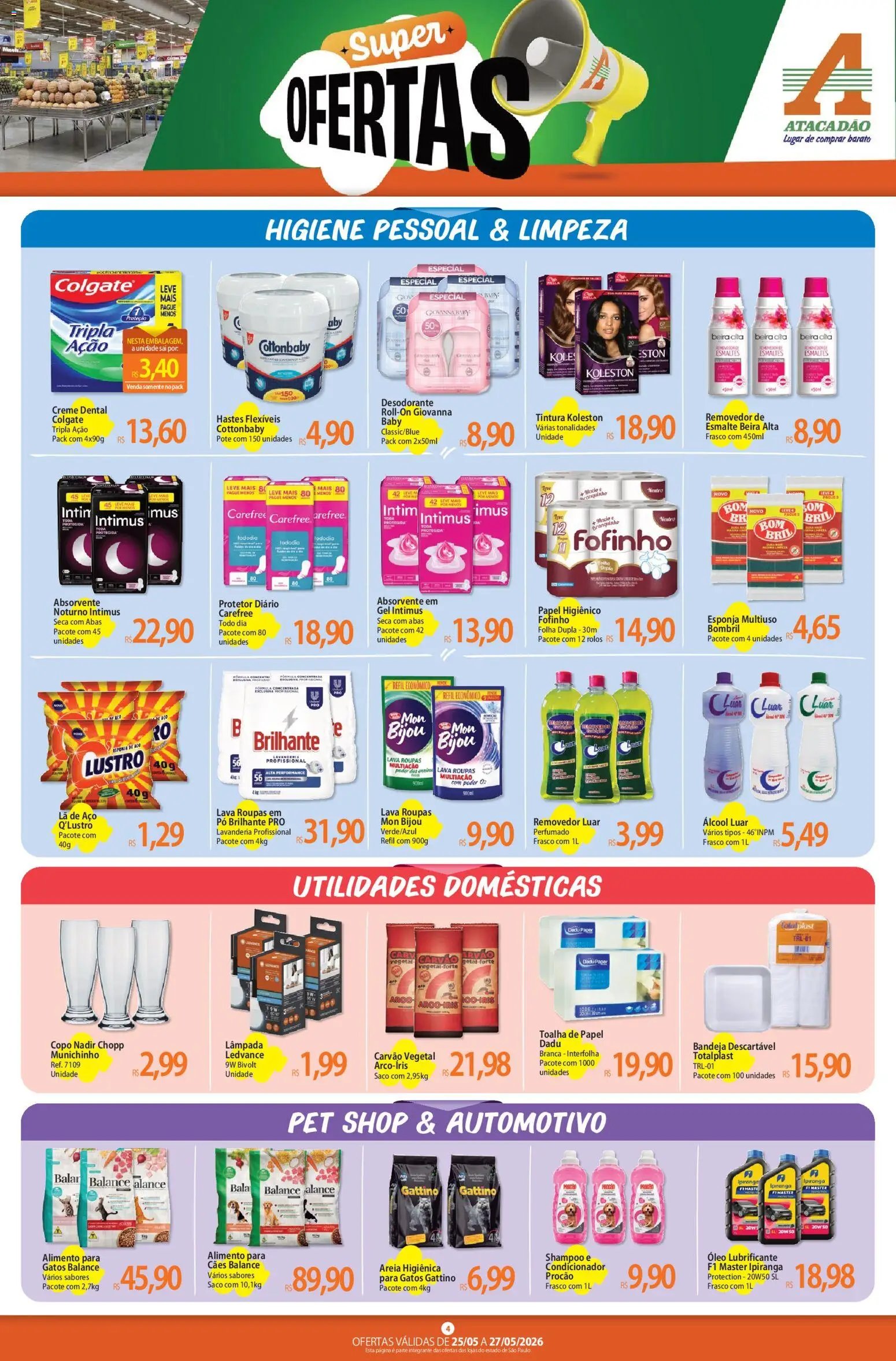 Atacadão folheto a partir de 25/05/2026 Atacadão ofertas - SP (2026-05-25 - 2026-05-27)