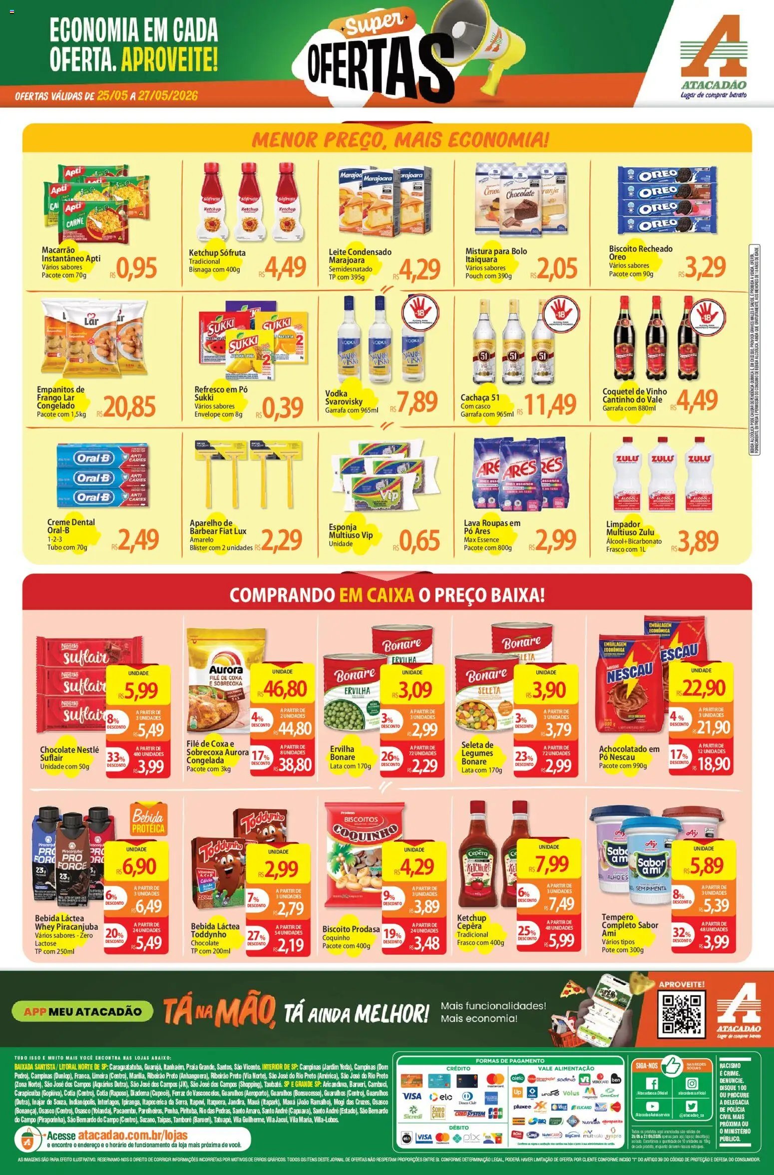 Atacadão folheto a partir de 25/05/2026 Atacadão ofertas - SP (2026-05-25 - 2026-05-27)