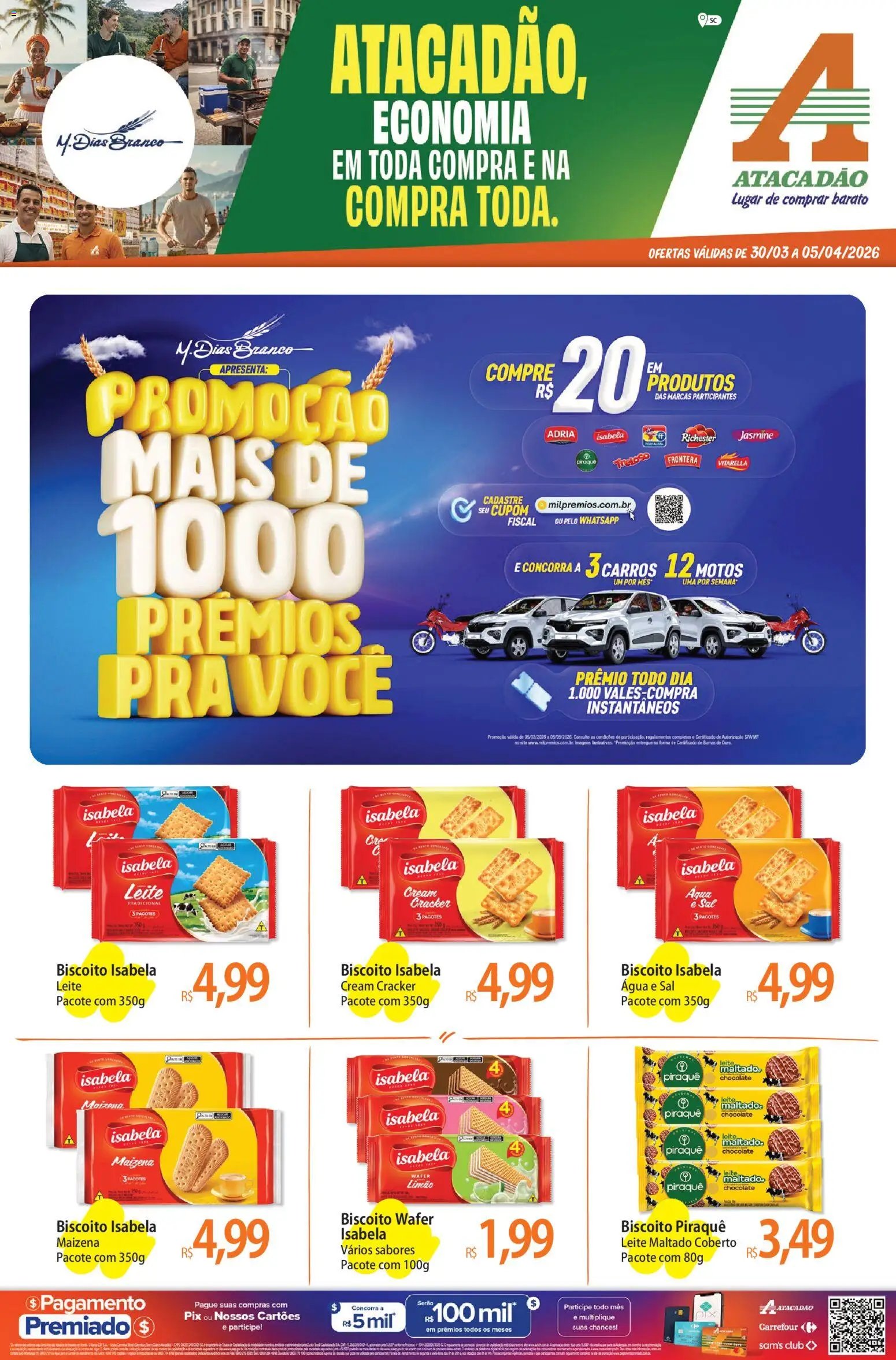 Atacadão folheto a partir de 30/03/2026 Atacadão ofertas - SC (2026-03-30 - 2026-04-05)