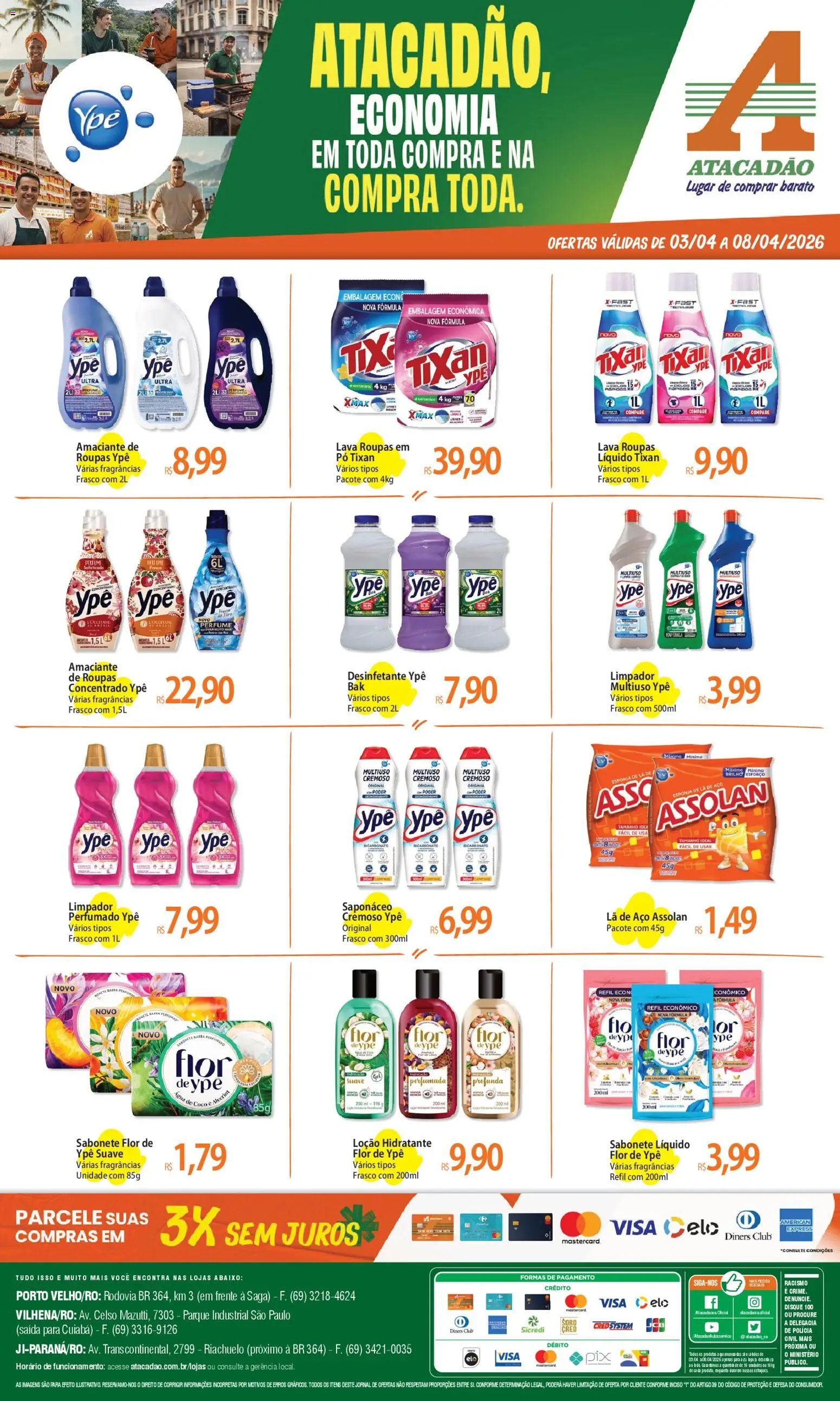 Atacadão folheto a partir de 03/04/2026 Atacadão ofertas - RO (2026-04-03 - 2026-04-08)