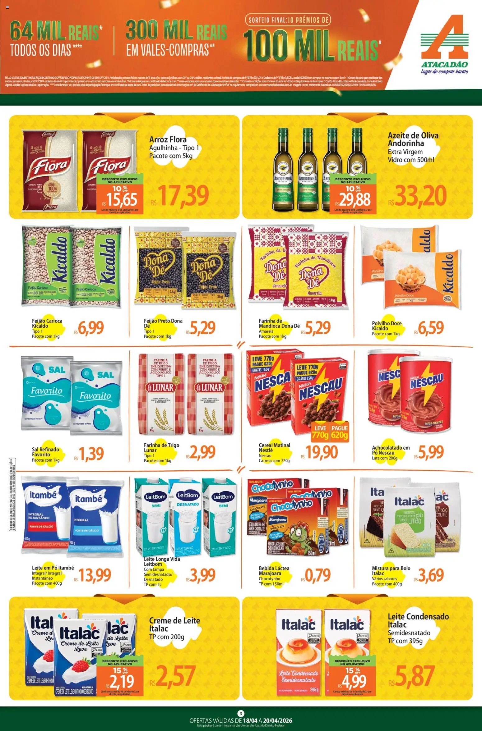 Atacadão folheto a partir de 18/04/2026 Atacadão ofertas - DF (2026-04-18 - 2026-04-20)
