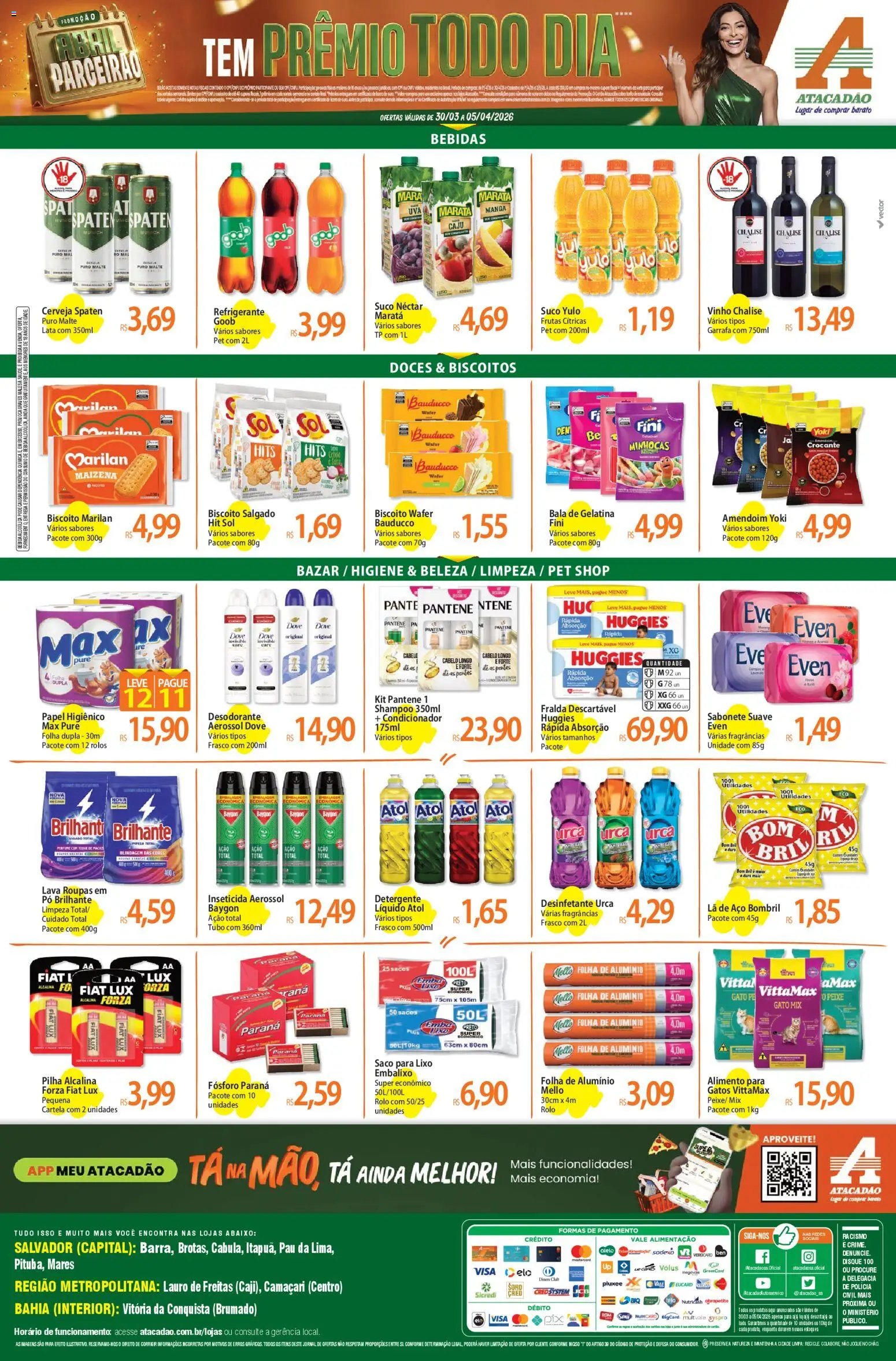 Atacadão folheto a partir de 30/03/2026 Atacadão ofertas - BA (2026-03-30 - 2026-04-05)