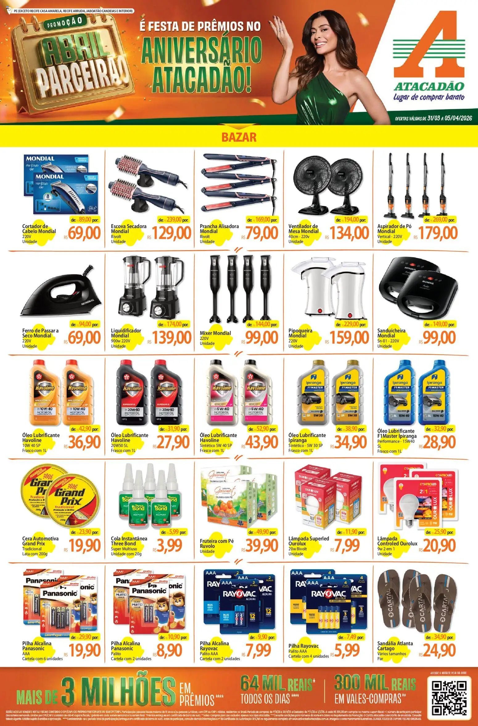Atacadão folheto a partir de 31/03/2026 Atacadão ofertas - PE (2026-03-31 - 2026-04-05)