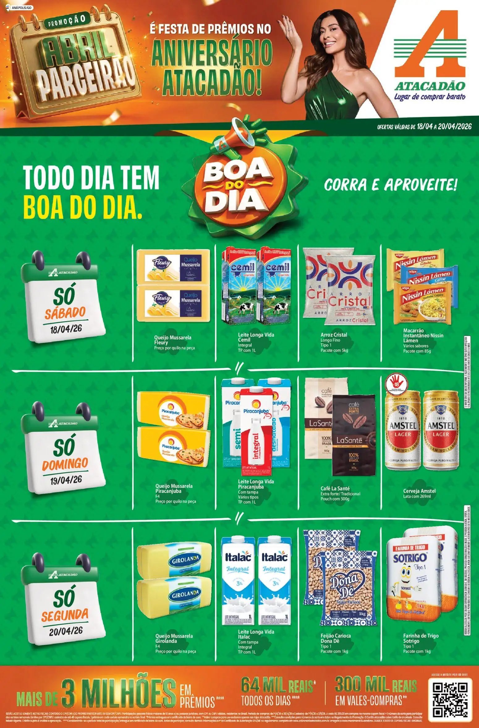 Atacadão folheto a partir de 18/04/2026 Atacadão ofertas - GO (2026-04-18 - 2026-04-19)