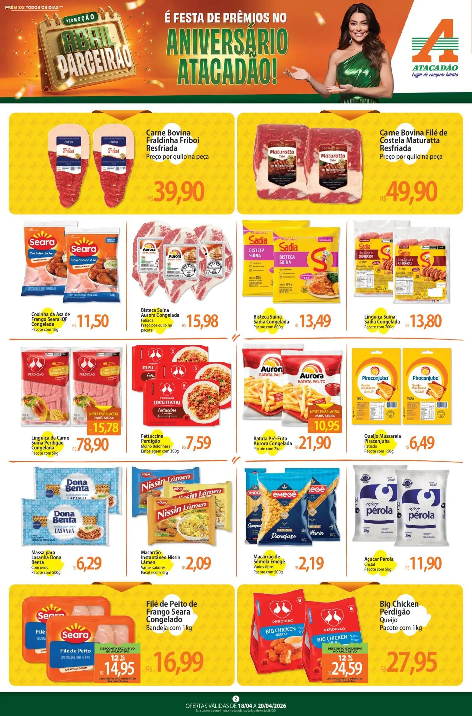 Atacadão folheto a partir de 18/04/2026 Atacadão ofertas - GO (2026-04-18 - 2026-04-19)