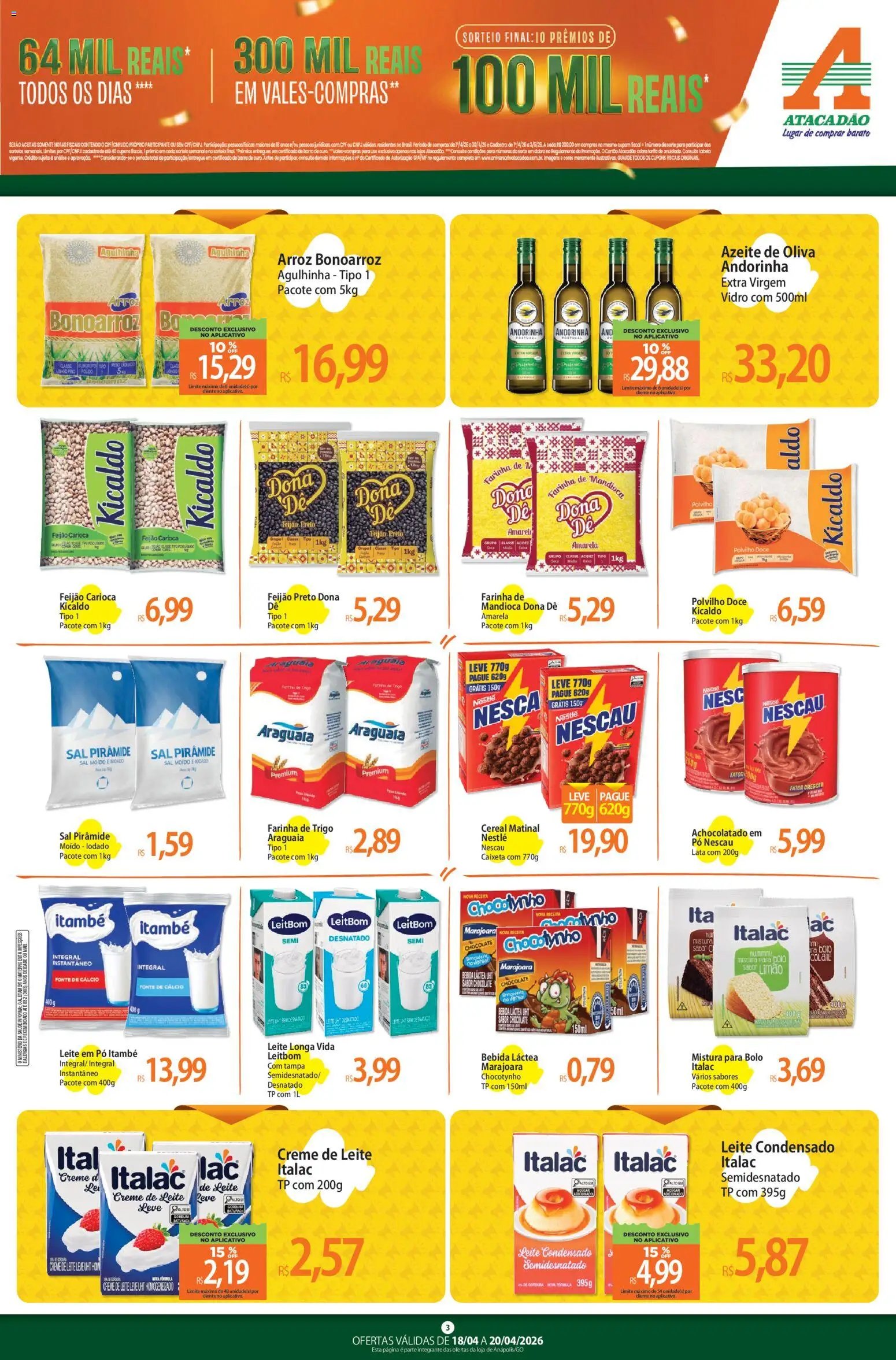 Atacadão folheto a partir de 18/04/2026 Atacadão ofertas - GO (2026-04-18 - 2026-04-19)