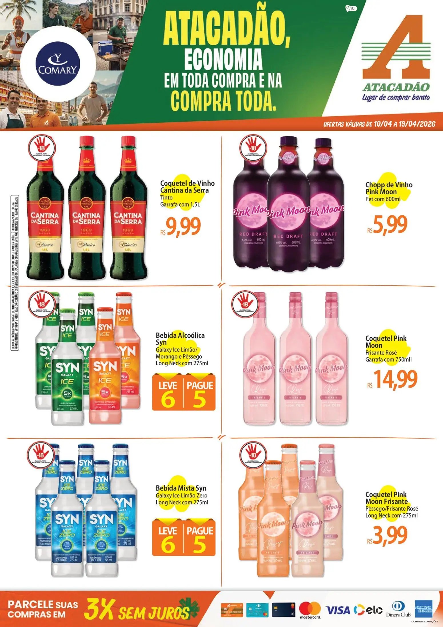 Atacadão folheto a partir de 10/04/2026 Atacadão ofertas - RJ (2026-04-10 - 2026-04-19)