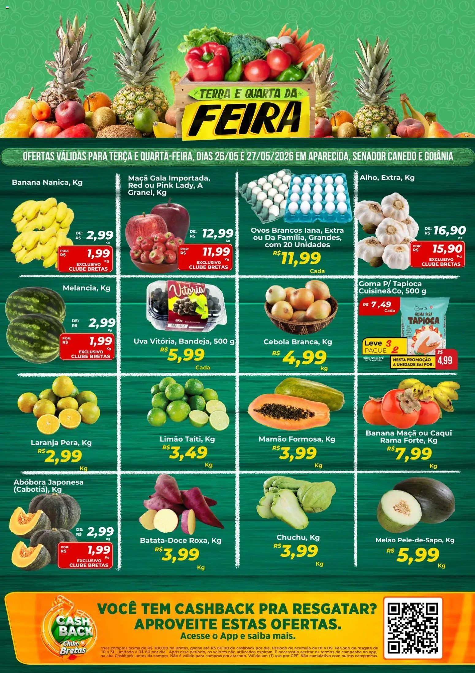 Bretas folheto a partir de 26/05/2026 Bretas ofertas Terça e Quarta da Feira (2026-05-26 - 2026-05-27)