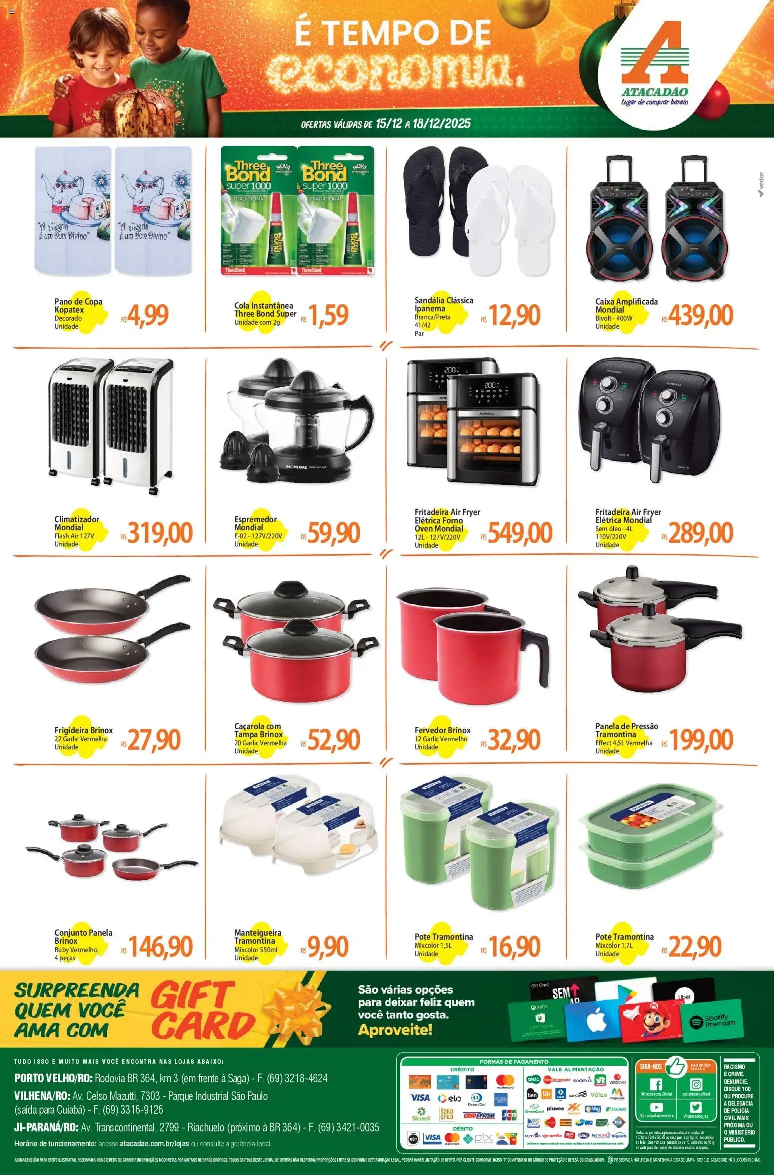 Atacadão folheto a partir de 15/12/2025 Ofertas - RO (2025-12-15 - 2025-12-18)