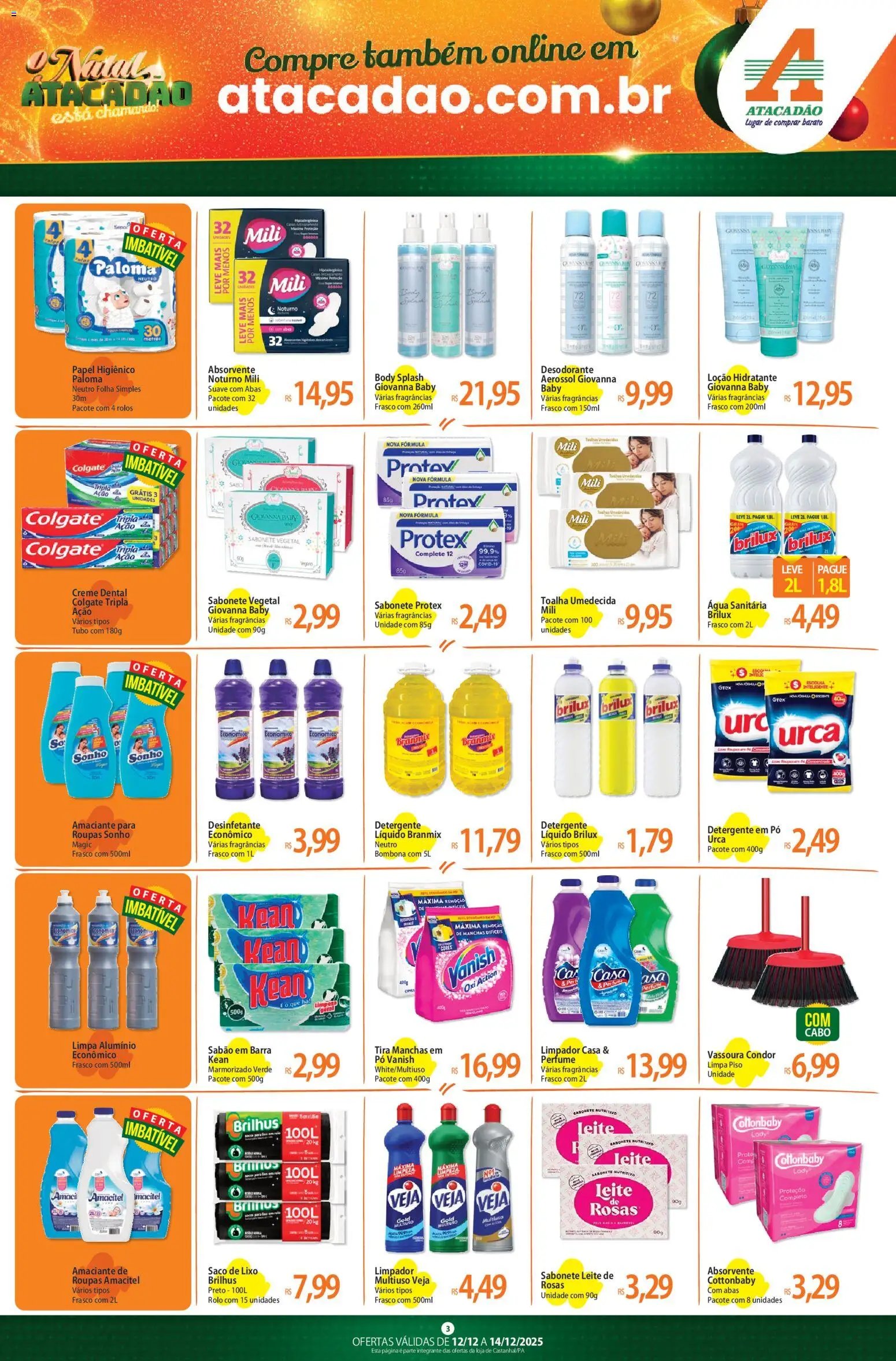 Atacadão folheto a partir de 12/12/2025 Ofertas - PA (2025-12-12 - 2025-12-14)