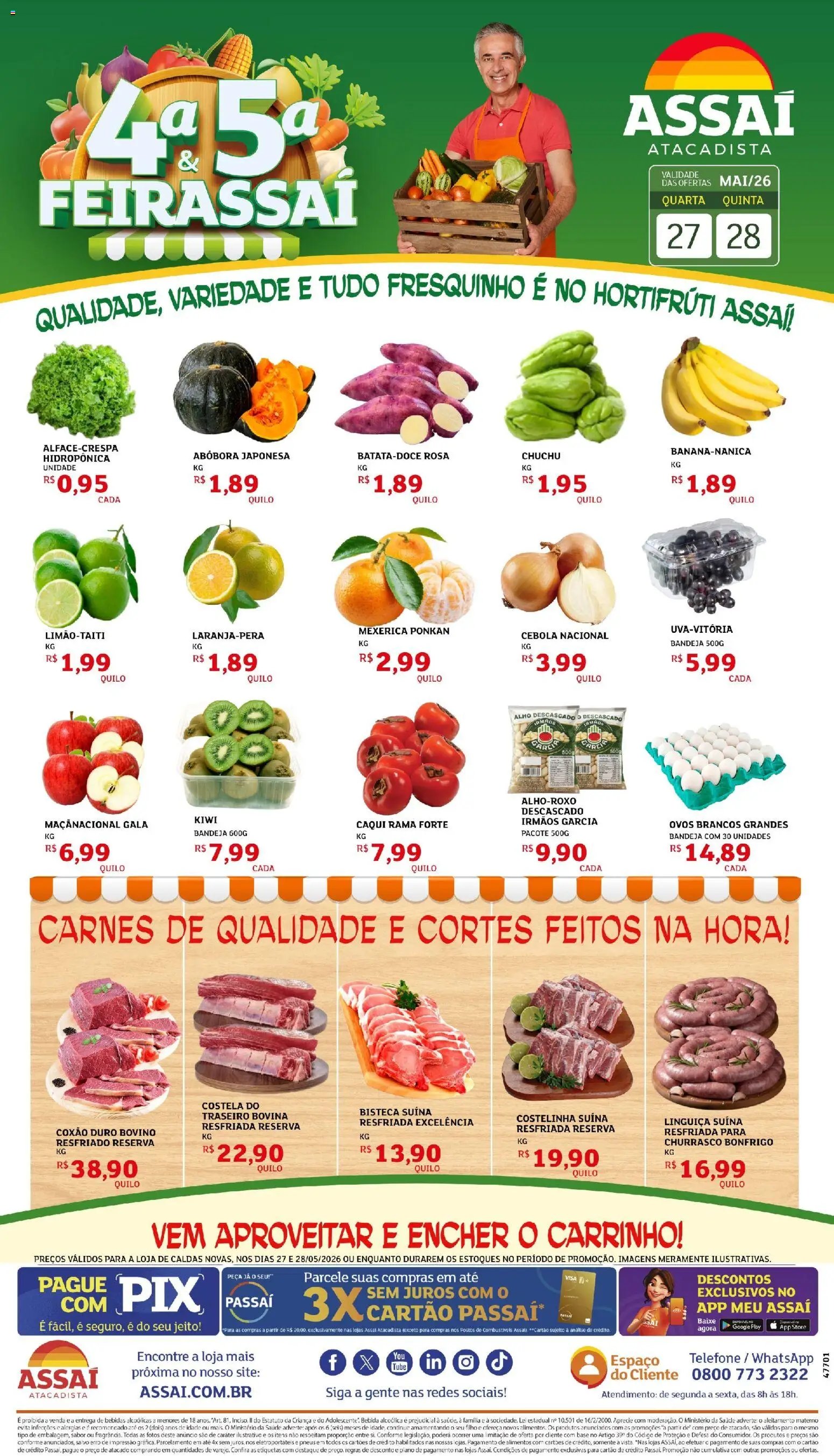 Assaí Atacadista folheto a partir de 27/05/2026 Assaí Atacadista ofertas - GO (2026-05-27 - 2026-05-28)