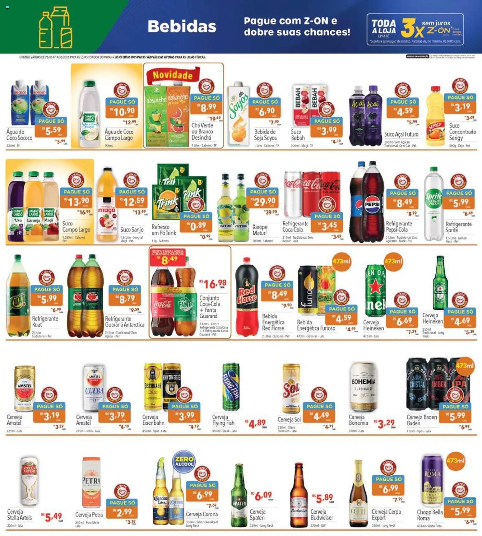 Supermercados Condor folheto a partir de 26/05/2026 Supermercados Condor - Ofertas da semana (2026-05-26 - 2026-06-14)