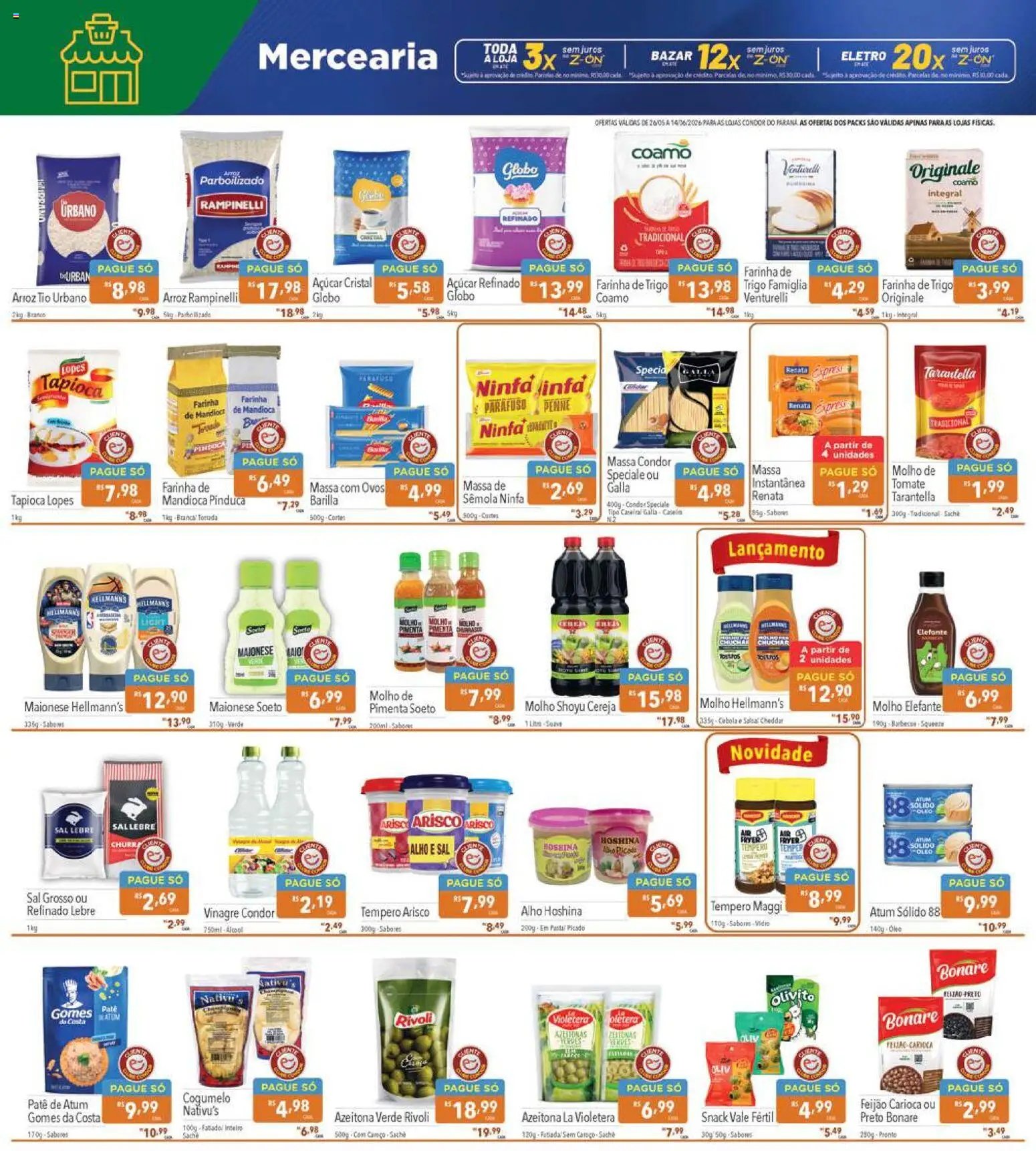 Supermercados Condor folheto a partir de 26/05/2026 Supermercados Condor - Ofertas da semana (2026-05-26 - 2026-06-14)