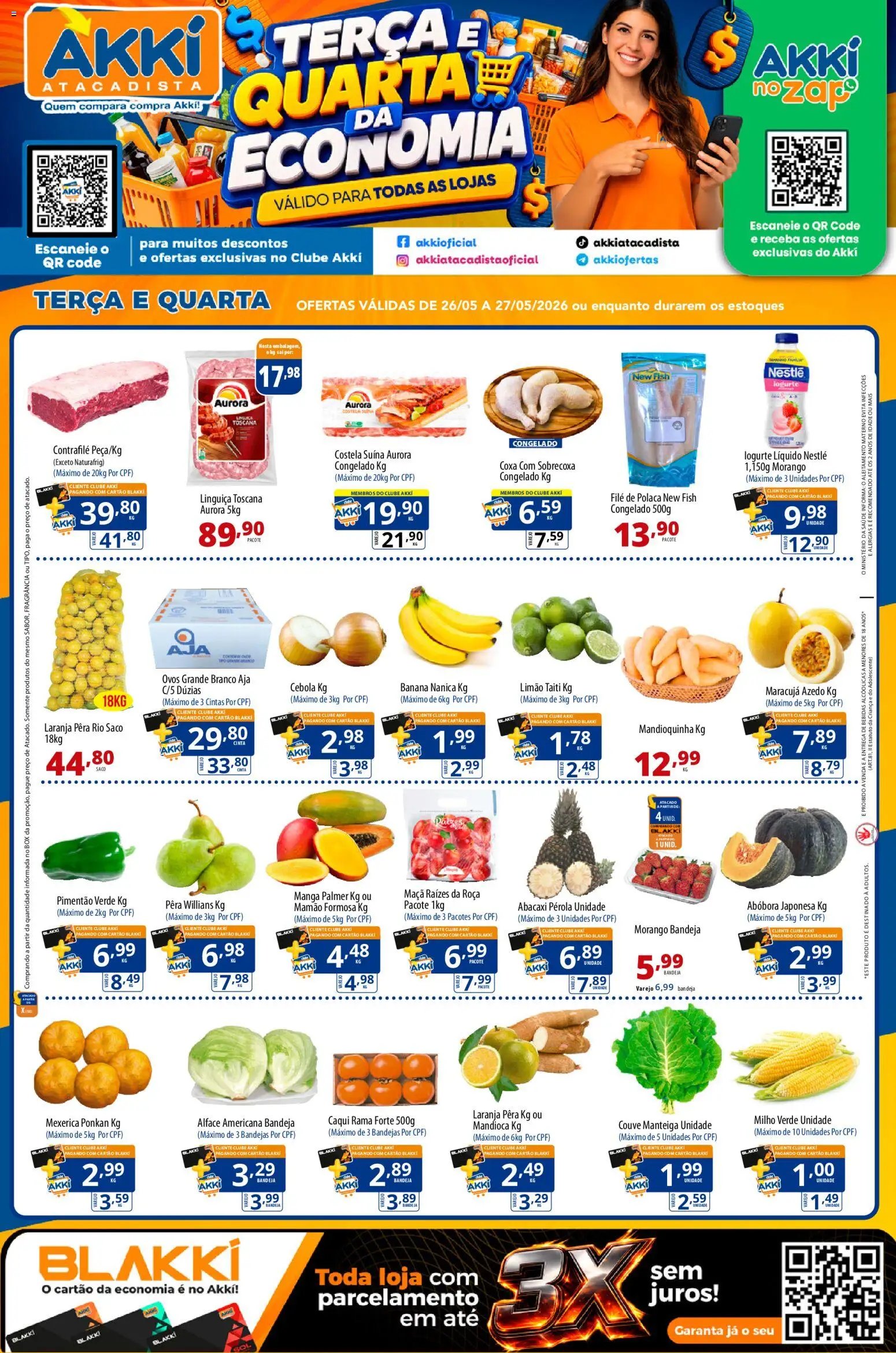 Akki Atacadista folheto a partir de 26/05/2026 Akki Atacadista ofertas Semanal (2026-05-26 - 2026-05-27)
