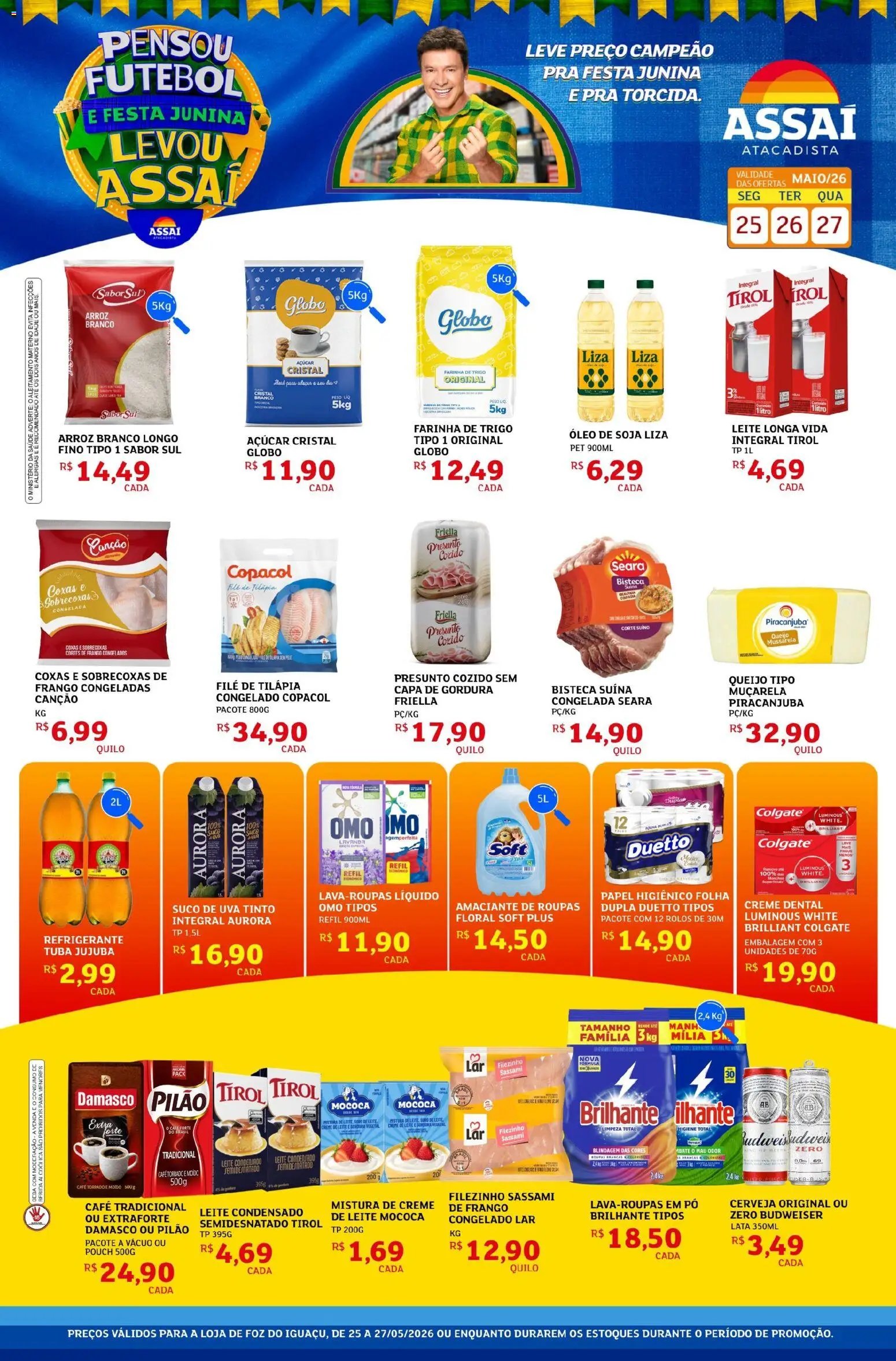 Assaí Atacadista folheto a partir de 25/05/2026 Assaí Atacadista ofertas - PR (2026-05-25 - 2026-05-27)