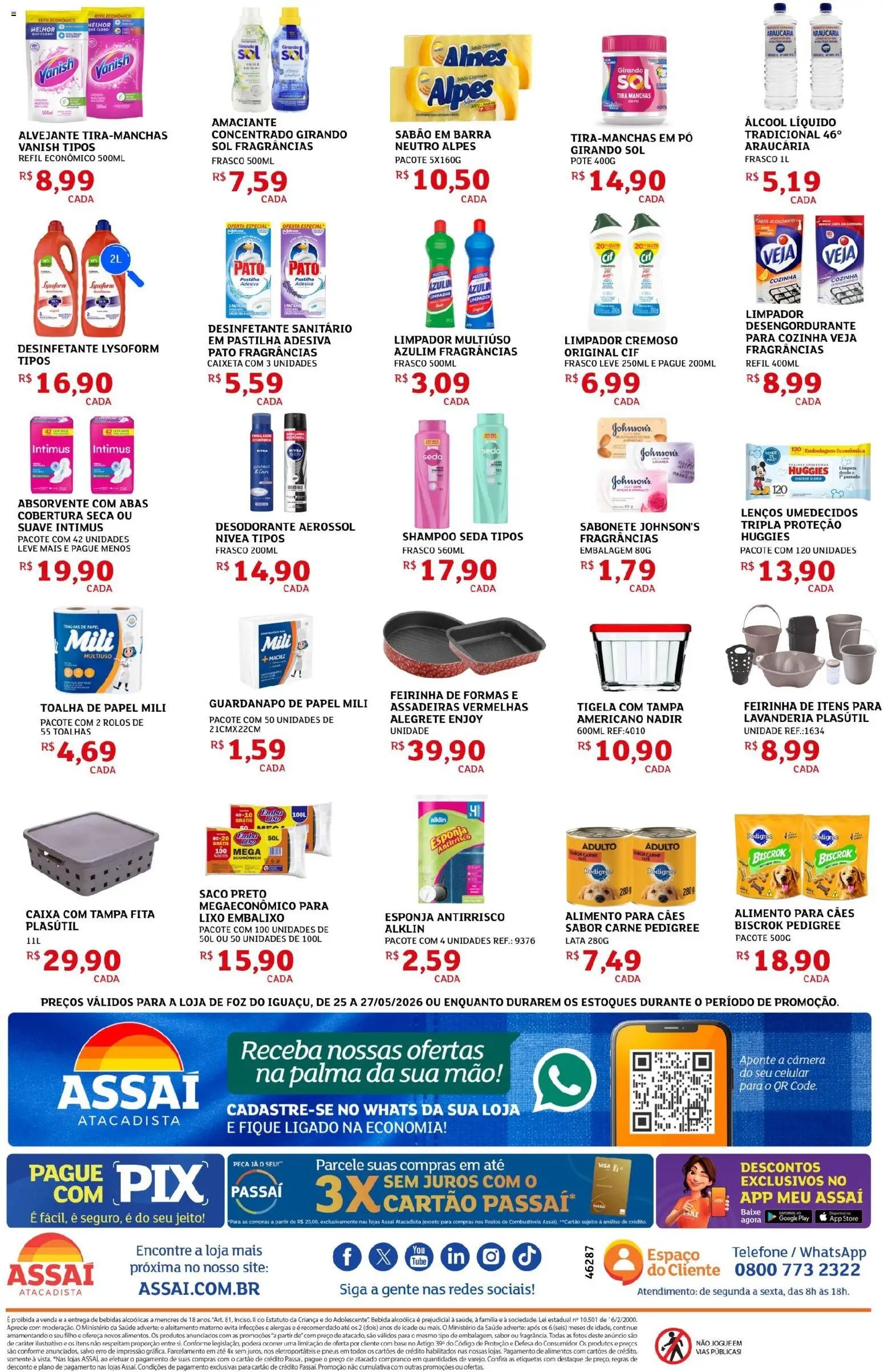 Assaí Atacadista folheto a partir de 25/05/2026 Assaí Atacadista ofertas - PR (2026-05-25 - 2026-05-27)
