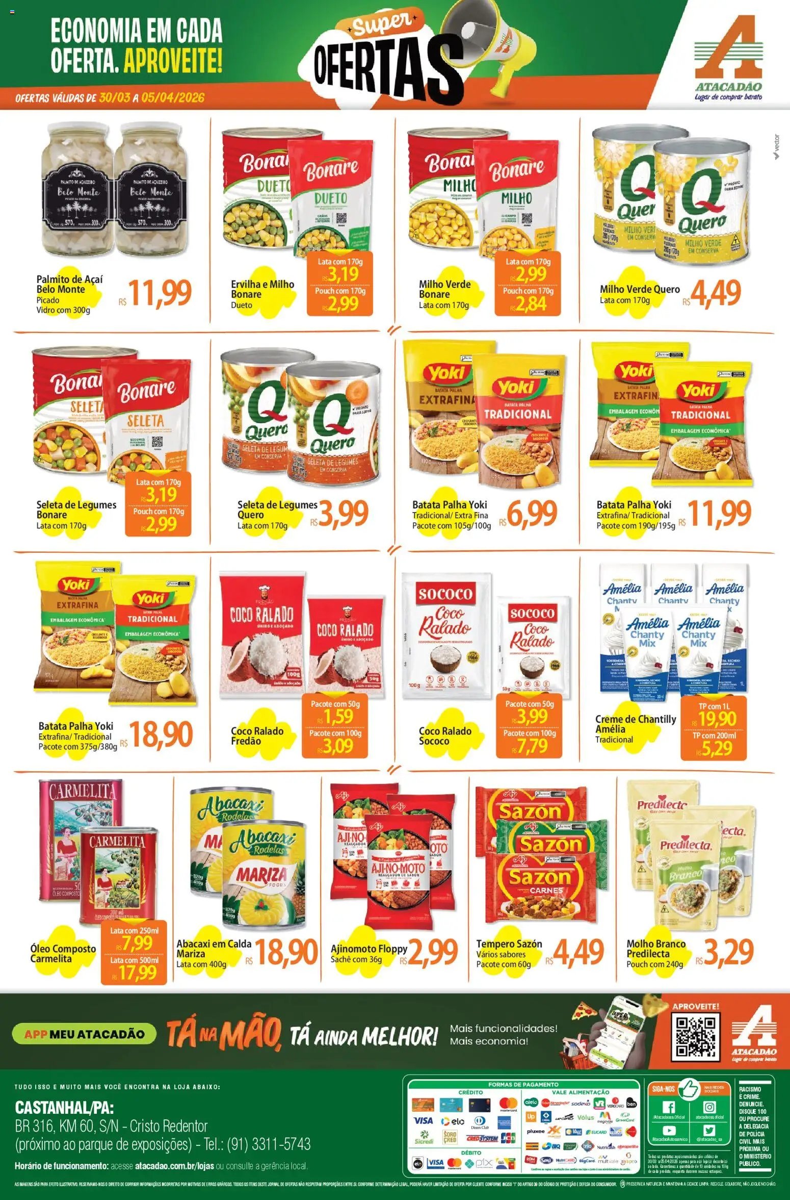 Atacadão folheto a partir de 30/03/2026 Atacadão ofertas - PA (2026-03-30 - 2026-04-05)