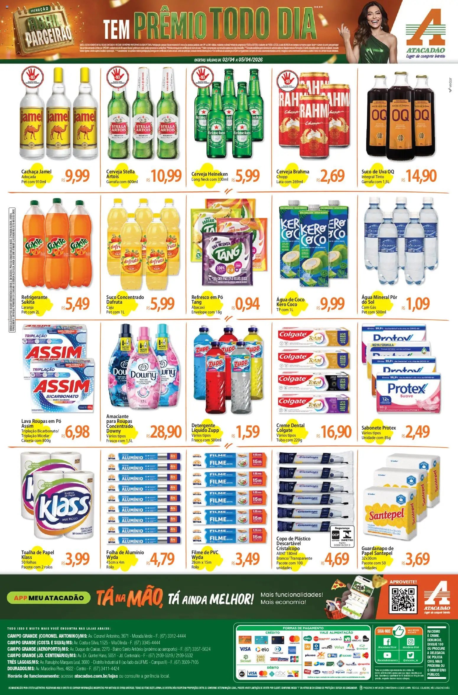 Atacadão folheto a partir de 02/04/2026 Atacadão ofertas - MS (2026-04-02 - 2026-04-05)