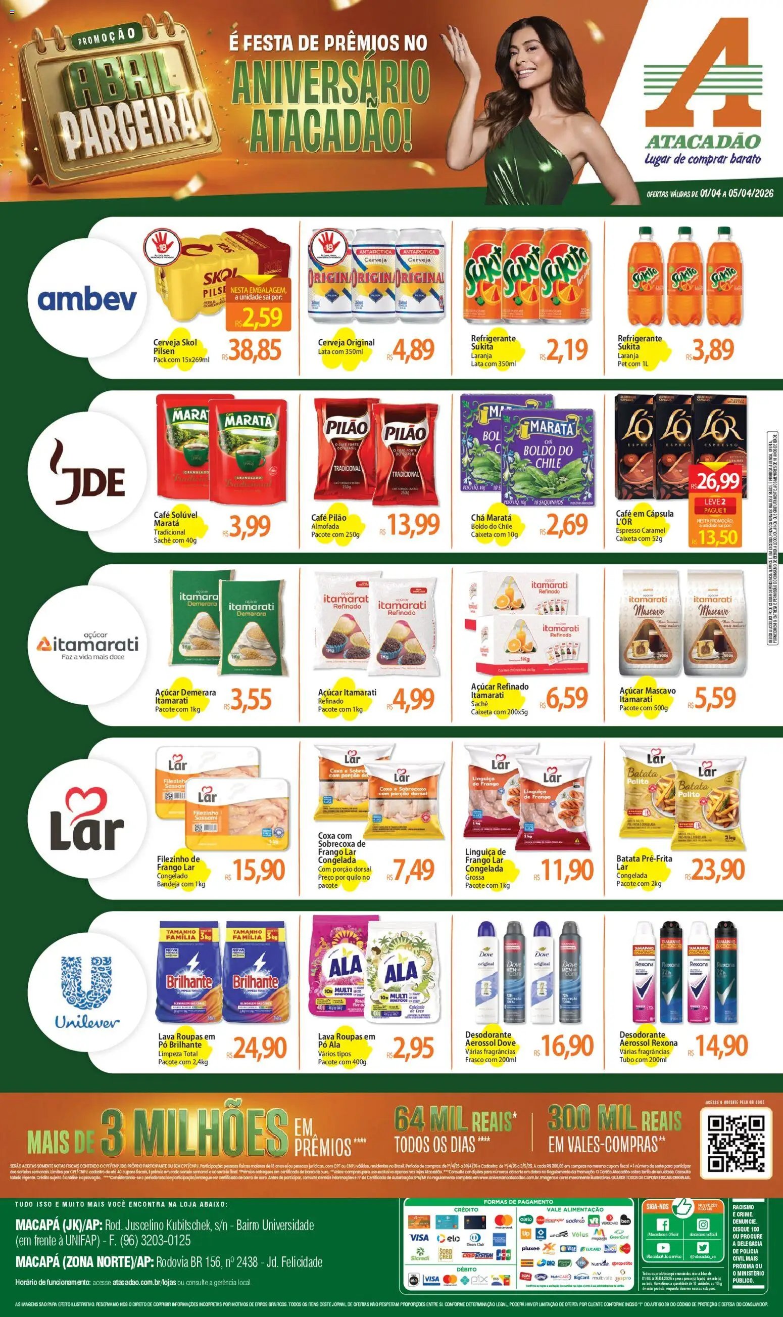 Atacadão folheto a partir de 01/04/2026 Atacadão ofertas - AP (2026-04-01 - 2026-04-05)