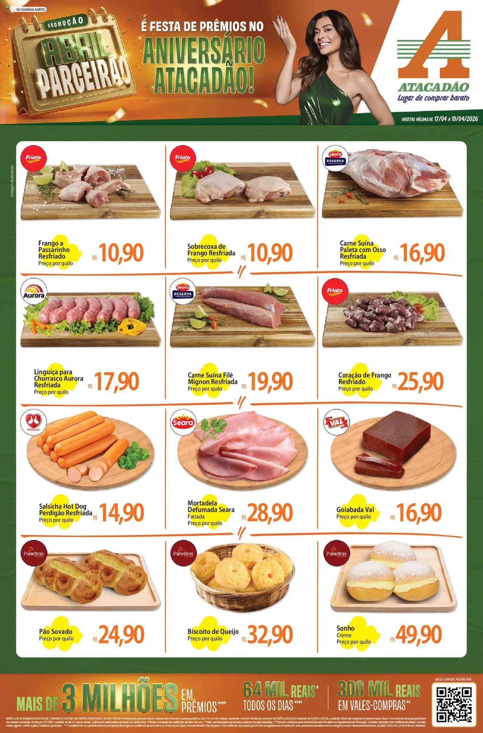 Atacadão folheto a partir de 17/04/2026 Atacadão ofertas - GO (2026-04-17 - 2026-04-19)