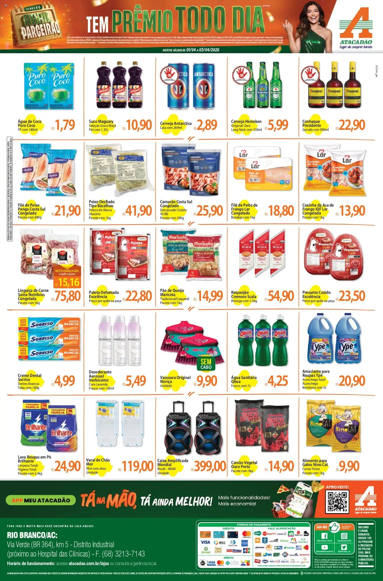 Atacadão folheto a partir de 01/04/2026 Atacadão ofertas - AC (2026-04-01 - 2026-04-03)