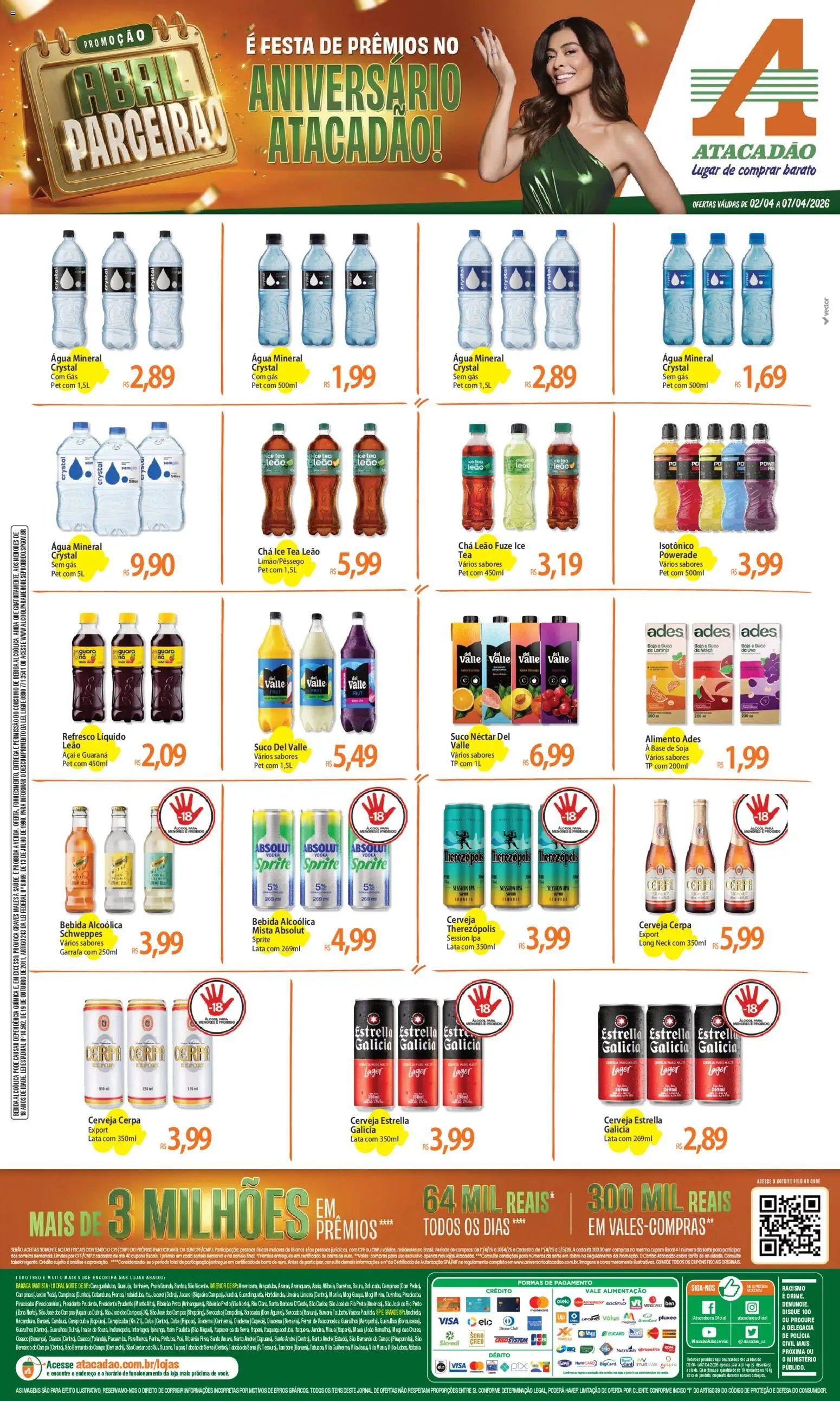 Atacadão folheto a partir de 02/04/2026 Atacadão ofertas - SP (2026-04-02 - 2026-04-07)