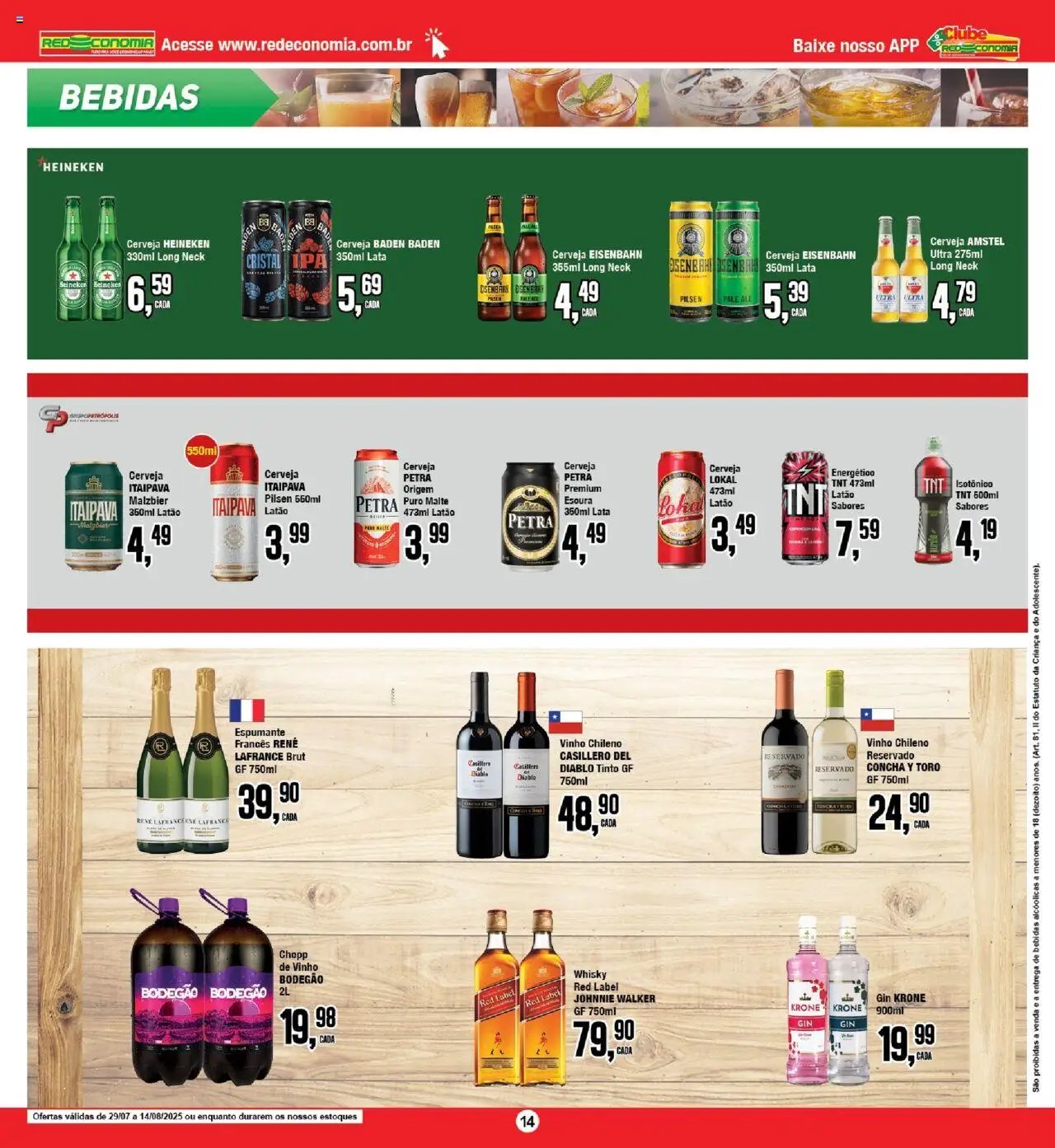RedEconomia folheto a partir de 29/07/2025 Encarte (2025-07-29 - 2025-08-14)