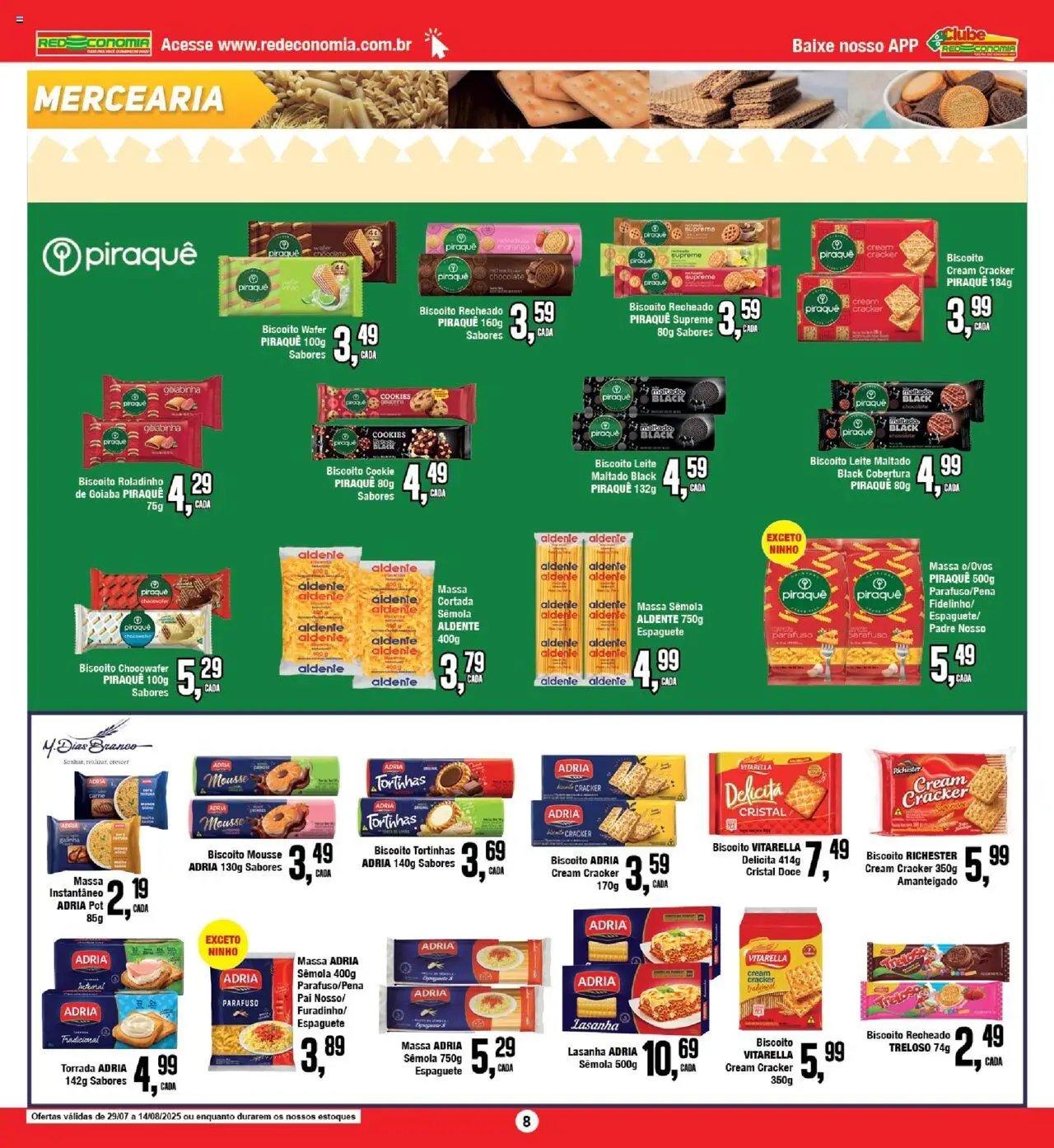 RedEconomia folheto a partir de 29/07/2025 Encarte (2025-07-29 - 2025-08-14)