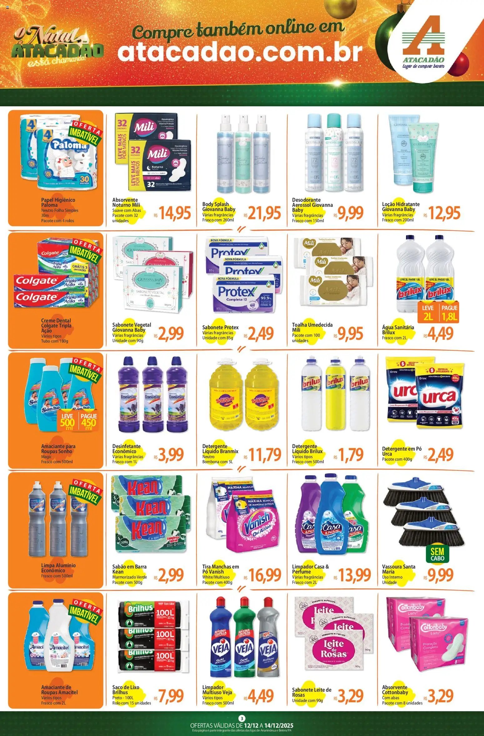 Atacadão folheto a partir de 12/12/2025 Ofertas - PA (2025-12-12 - 2025-12-14)