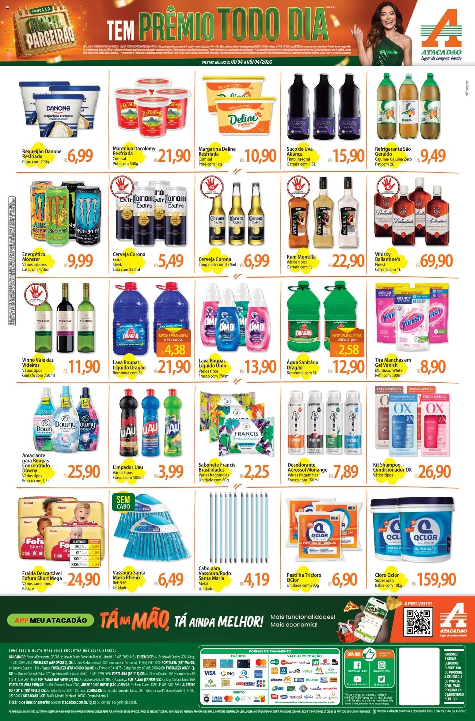 Atacadão folheto a partir de 01/04/2026 Atacadão ofertas - CE (2026-04-01 - 2026-04-05)