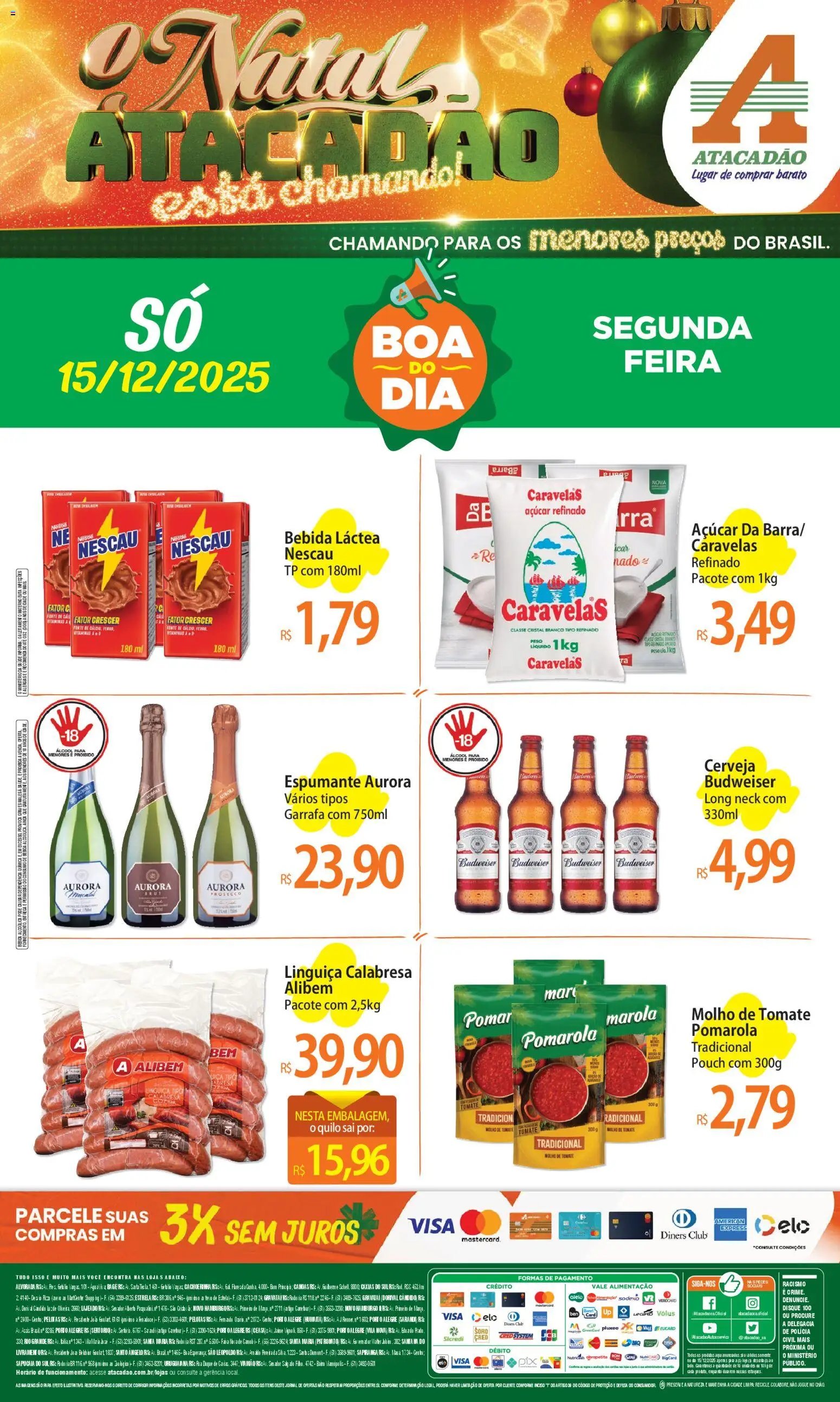 Atacadão folheto a partir de 15/12/2025 Ofertas - RS (2025-12-15 - 2025-12-15)