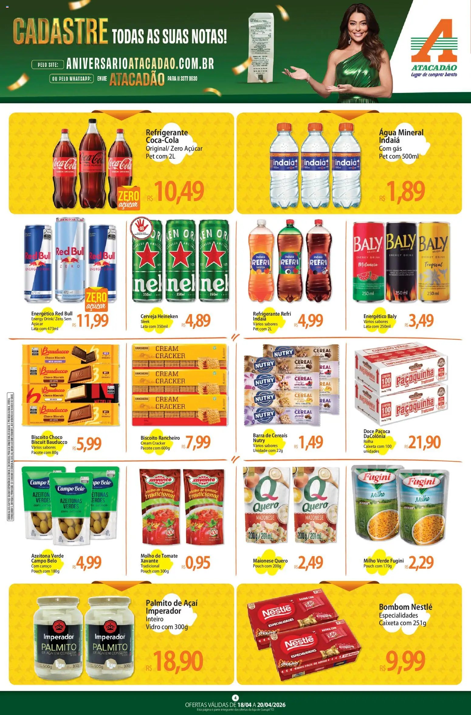Atacadão folheto a partir de 18/04/2026 Atacadão ofertas - TO (2026-04-18 - 2026-04-20)
