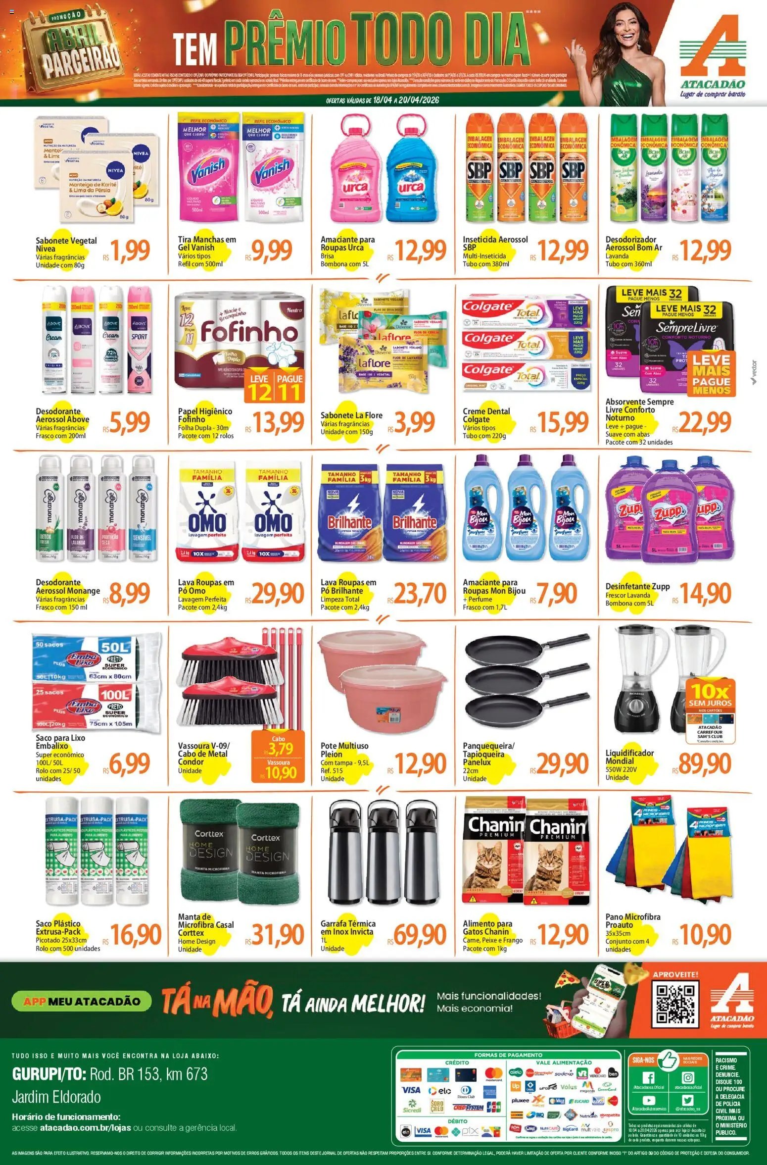 Atacadão folheto a partir de 18/04/2026 Atacadão ofertas - TO (2026-04-18 - 2026-04-20)