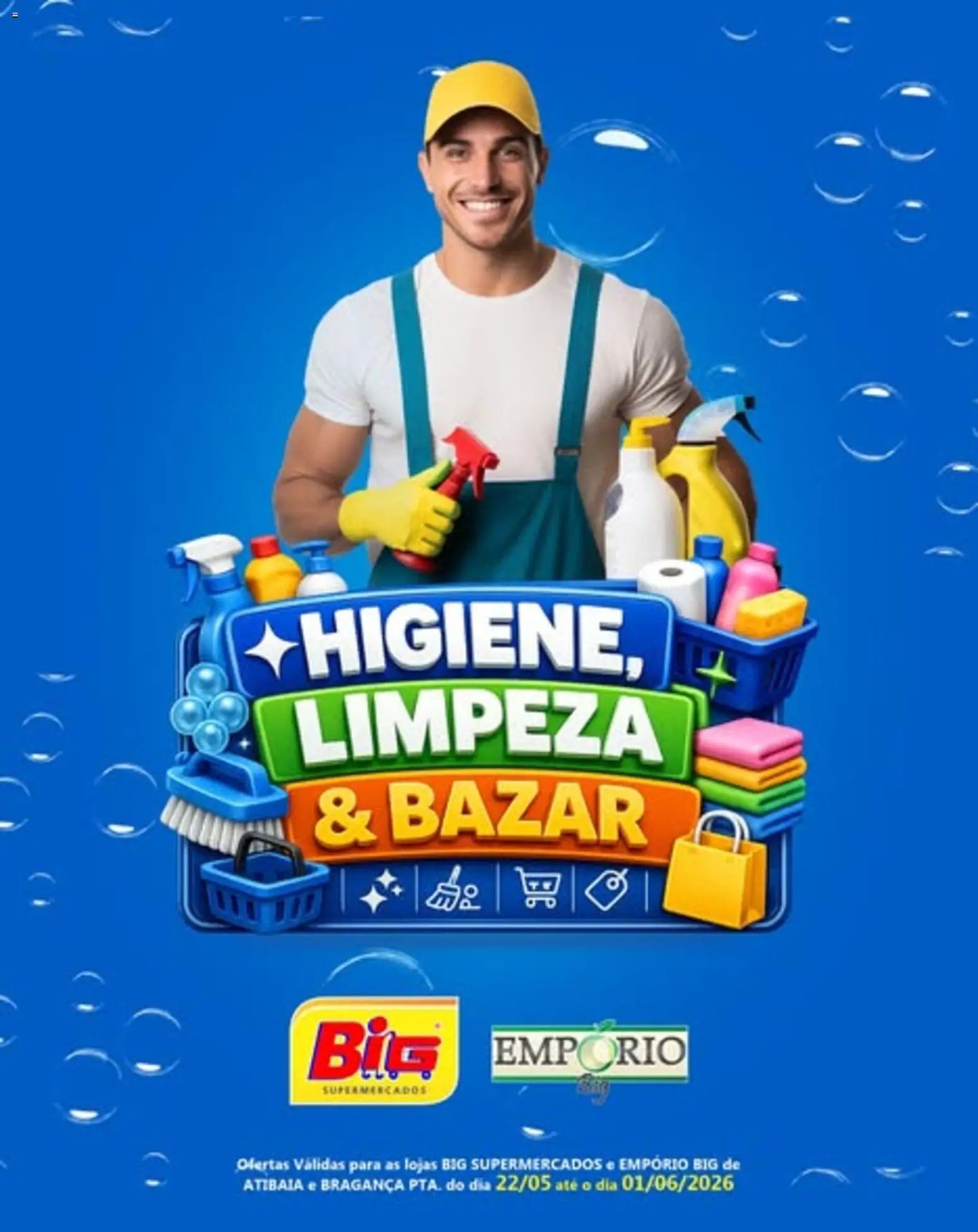 Big Supermercados folheto a partir de 22/05/2026 Big Supermercados ofertas limpeza, higiene, bazar e perfumaria (2026-05-22 - 2026-06-01)
