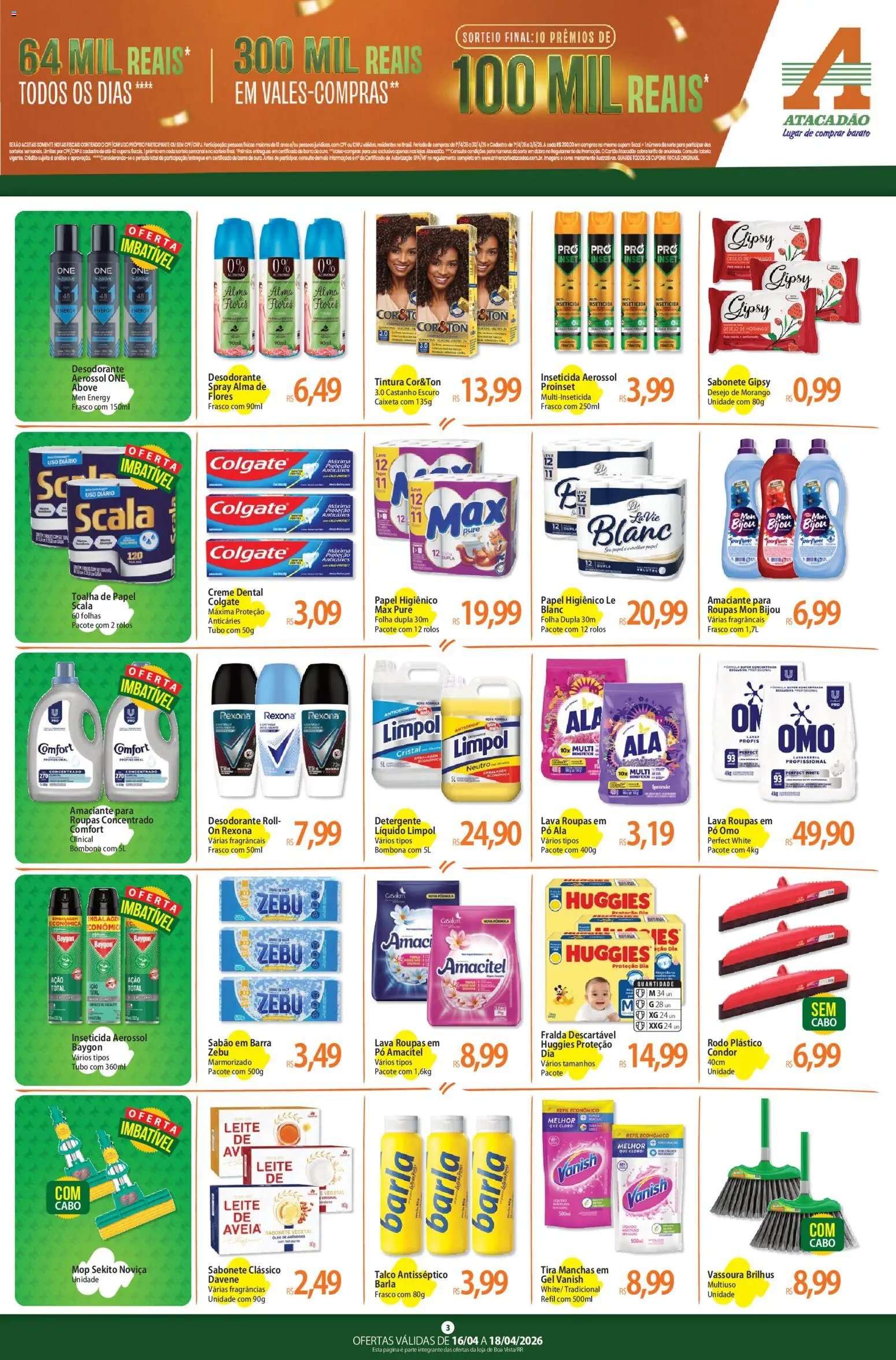 Atacadão folheto a partir de 16/04/2026 Atacadão ofertas - RR (2026-04-16 - 2026-04-18)