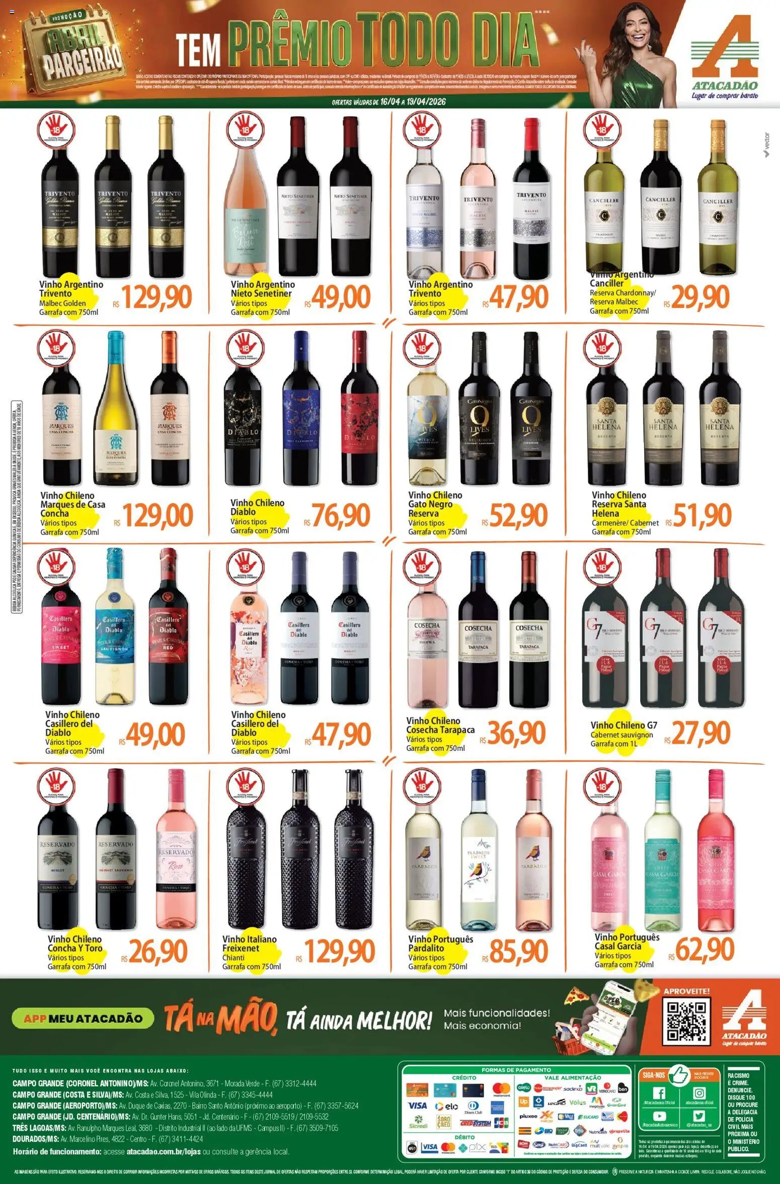 Atacadão folheto a partir de 16/04/2026 Atacadão ofertas - MS (2026-04-16 - 2026-04-19)