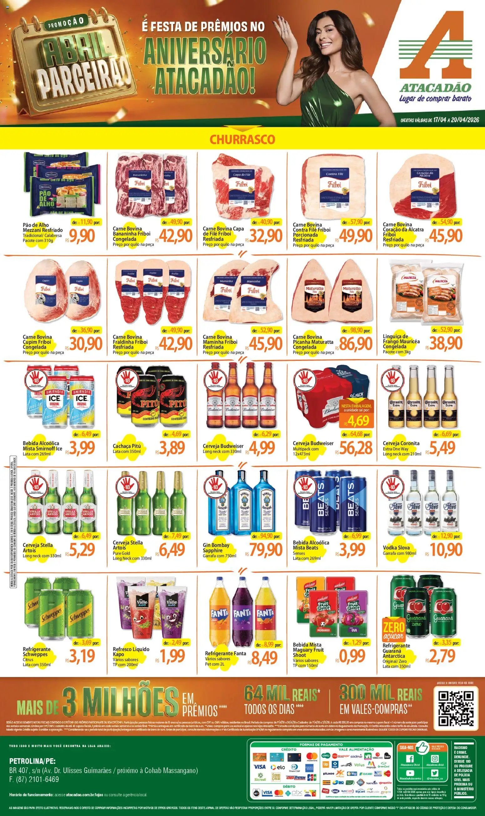 Atacadão folheto a partir de 17/04/2026 Atacadão ofertas - PE (2026-04-17 - 2026-04-20)