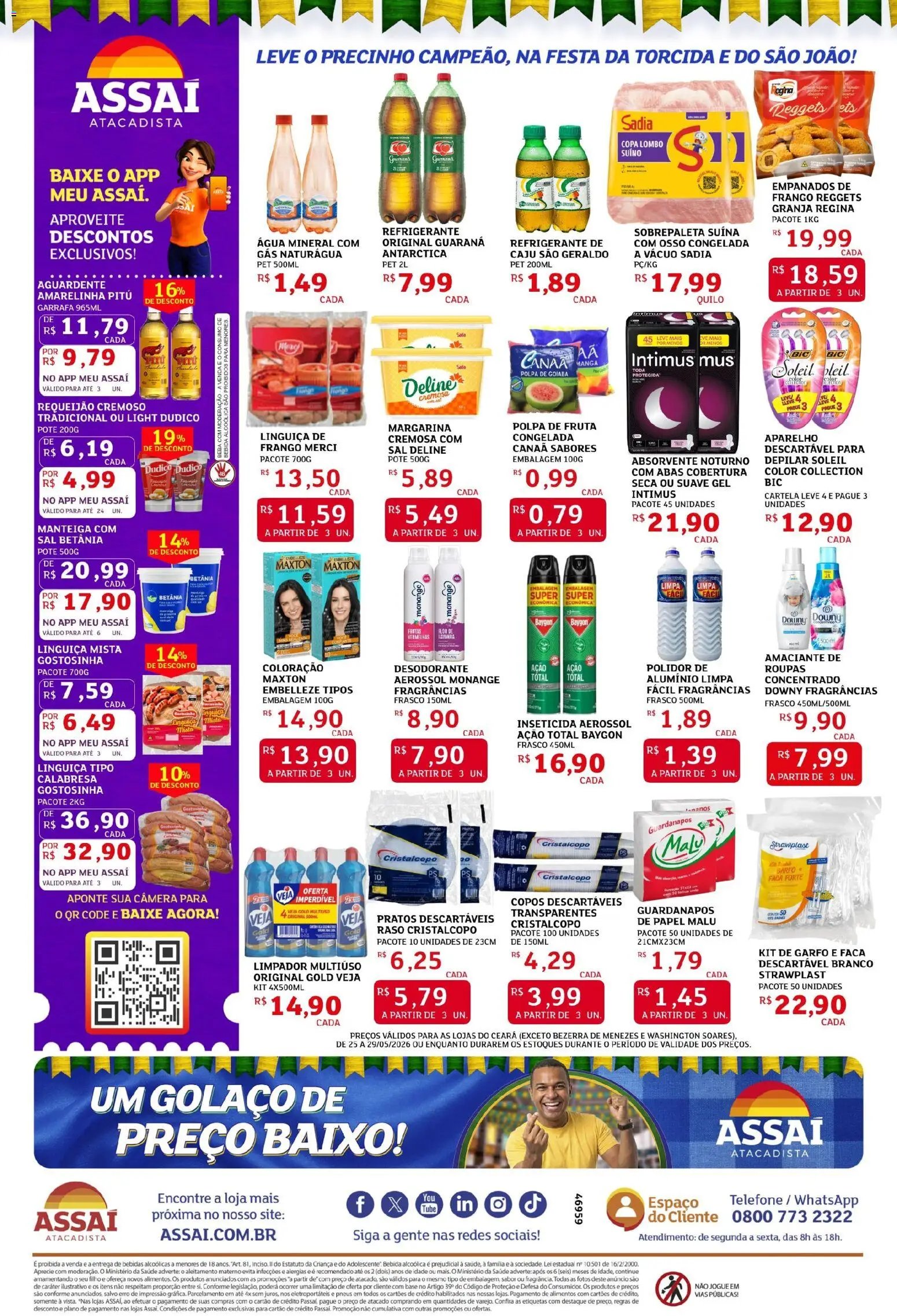Assaí Atacadista folheto a partir de 25/05/2026 Assaí Atacadista ofertas - CE (2026-05-25 - 2026-05-29)