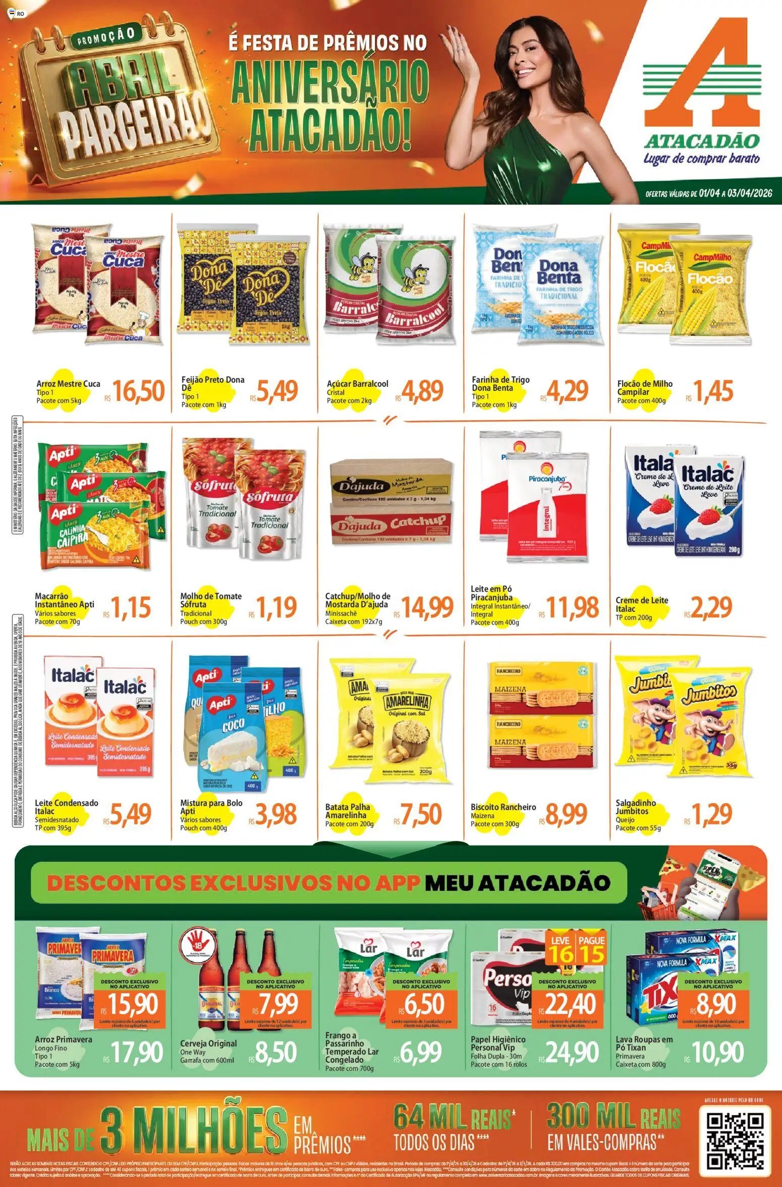 Atacadão folheto a partir de 01/04/2026 Atacadão ofertas - RO (2026-04-01 - 2026-04-03)