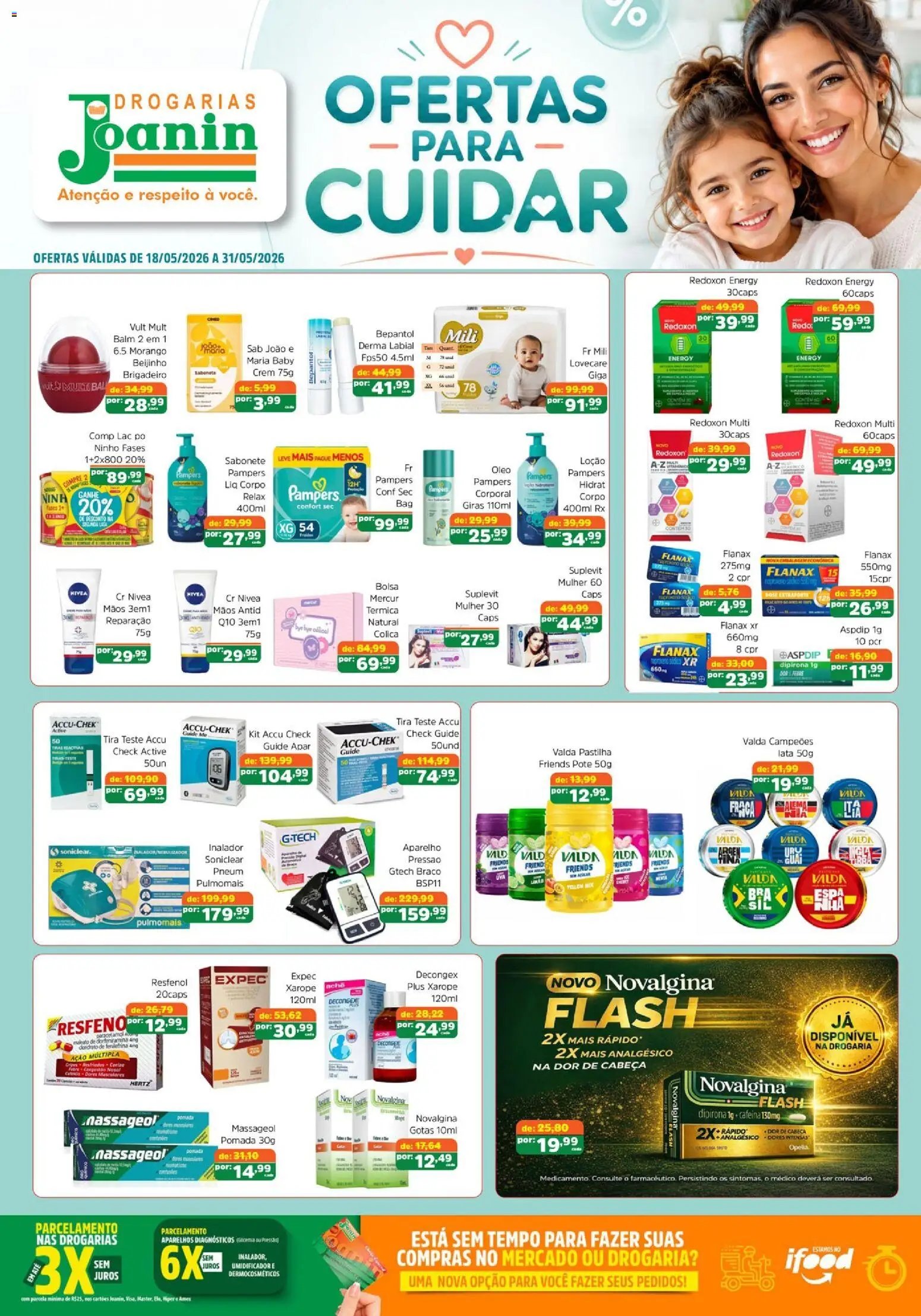 Supermercados Joanin folheto a partir de 18/05/2026 Supermercados Joanin ofertas Drogaria (2026-05-18 - 2026-05-31)