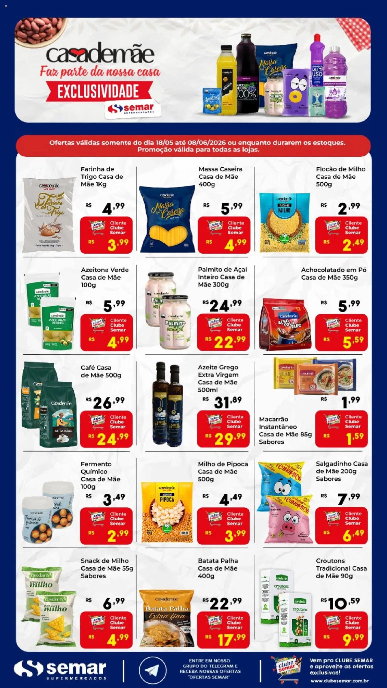 Semar Supermercado folheto a partir de 18/05/2026 Semar Supermercado ofertas Casa de Mãe (2026-05-18 - 2026-06-08)