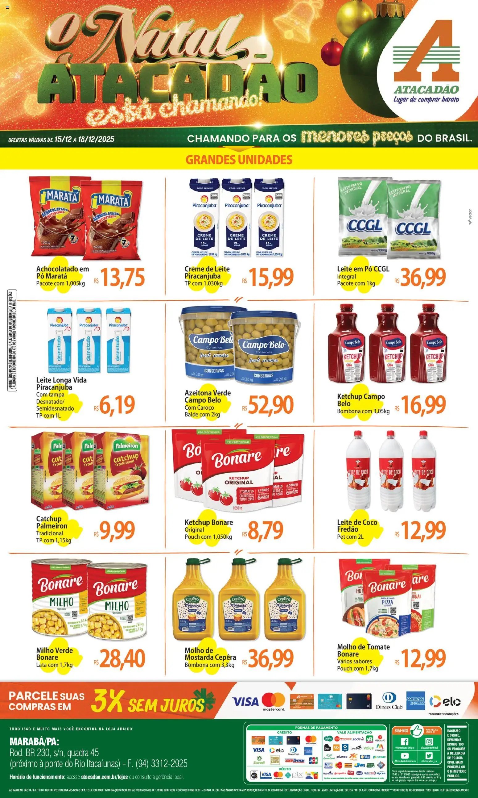 Atacadão folheto a partir de 15/12/2025 Ofertas - PA (2025-12-15 - 2025-12-18)
