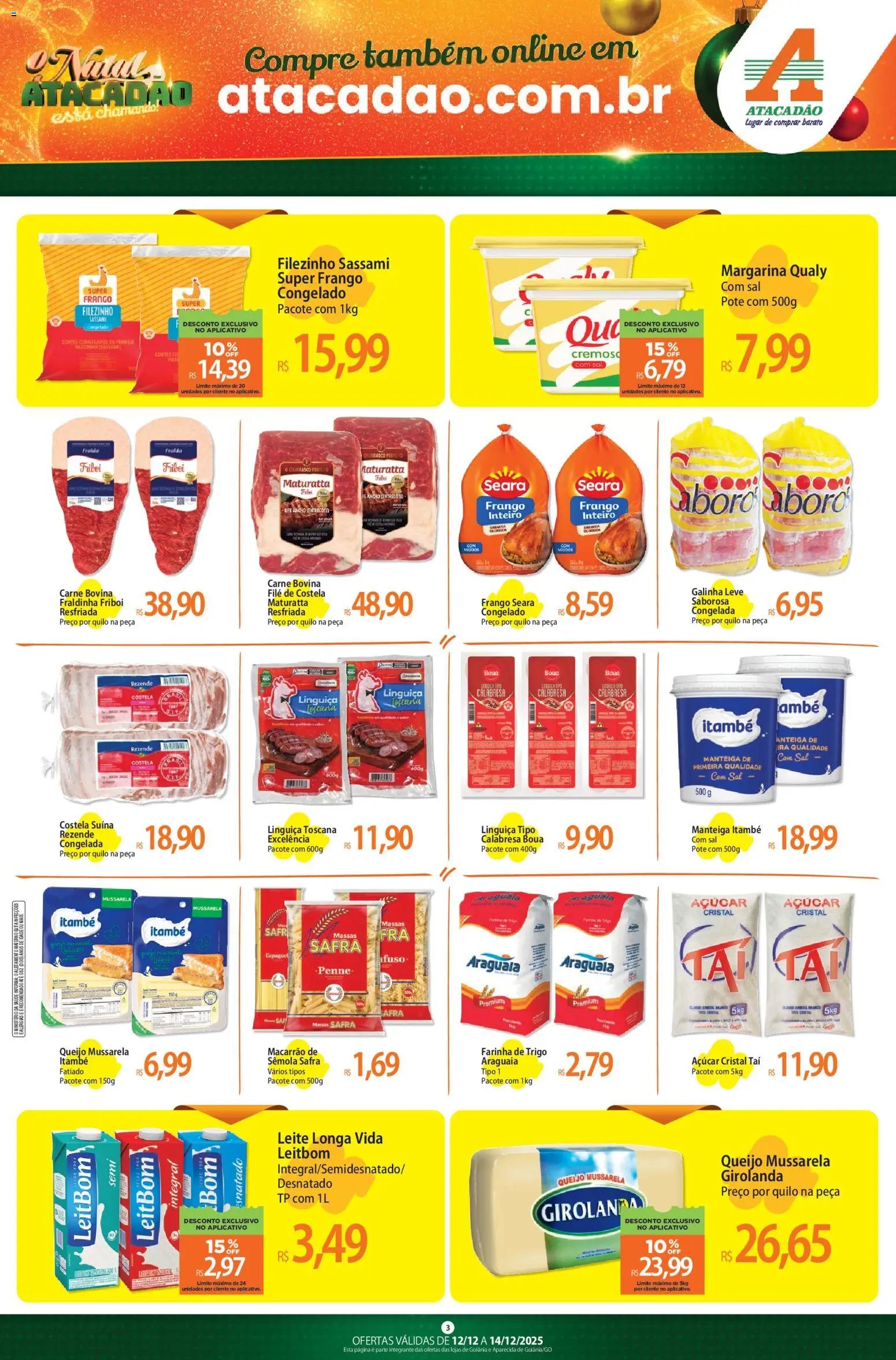 Atacadão folheto a partir de 12/12/2025 Ofertas - GO (2025-12-12 - 2025-12-14)