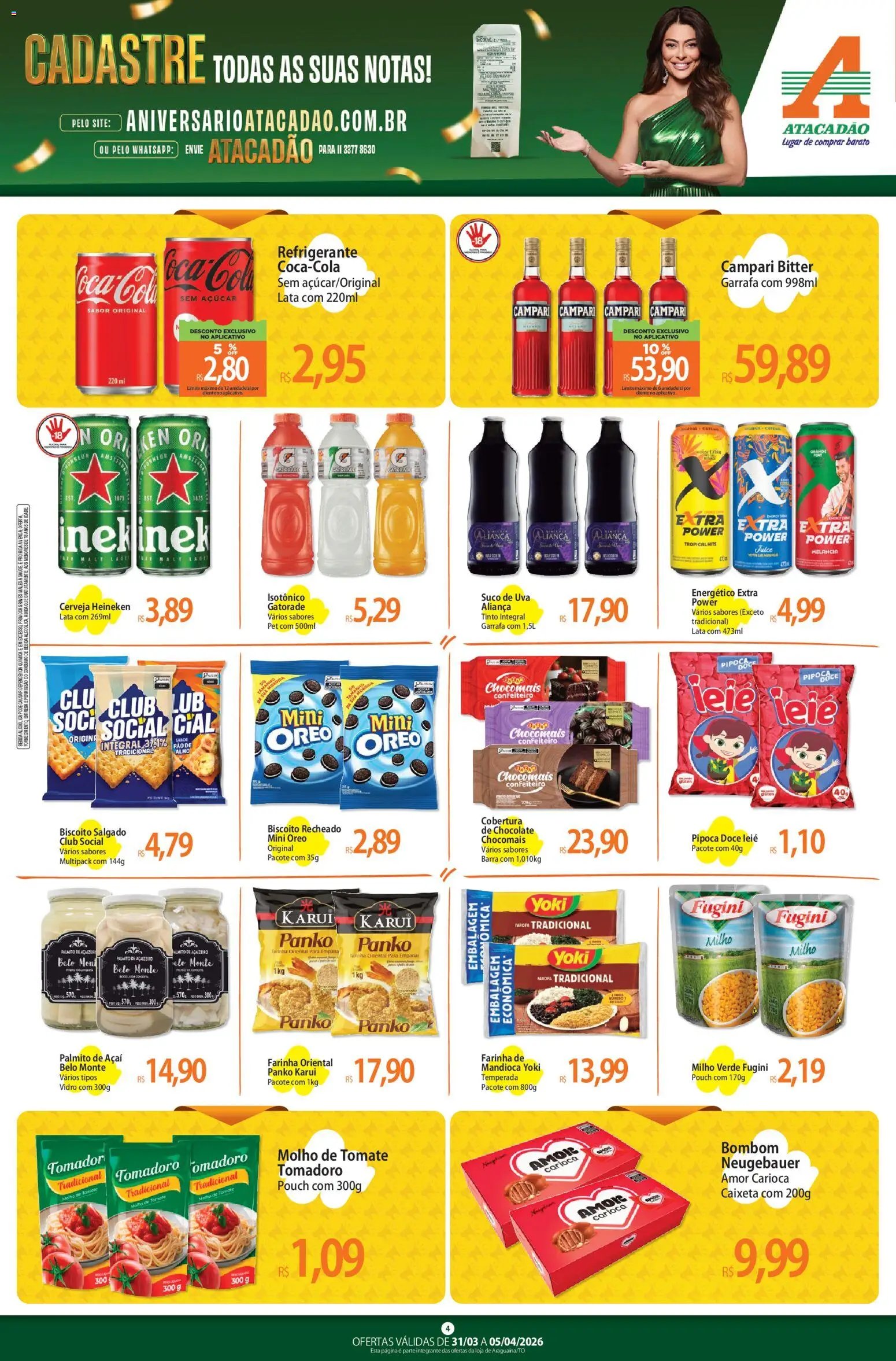 Atacadão folheto a partir de 31/03/2026 Atacadão ofertas - TO (2026-03-31 - 2026-04-05)