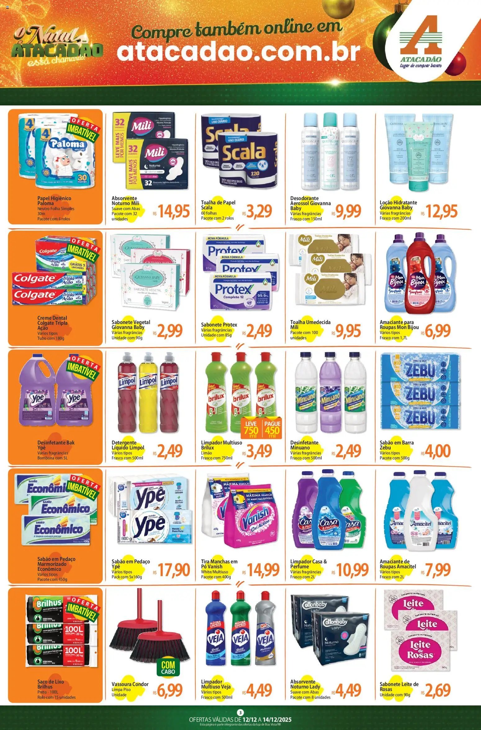 Atacadão folheto a partir de 12/12/2025 Ofertas - RR (2025-12-12 - 2025-12-14)