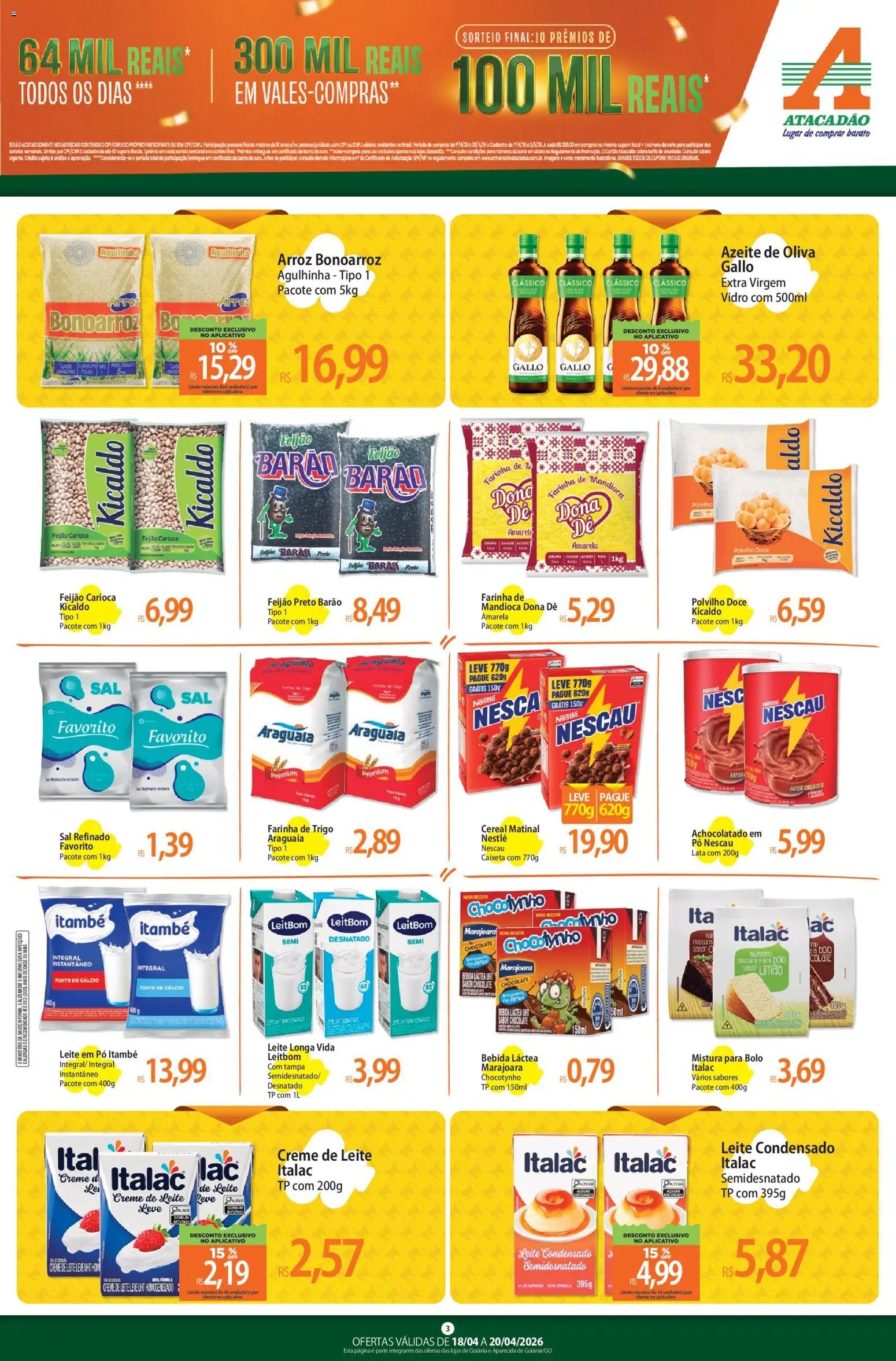 Atacadão folheto a partir de 18/04/2026 Atacadão ofertas - GO (2026-04-18 - 2026-04-20)