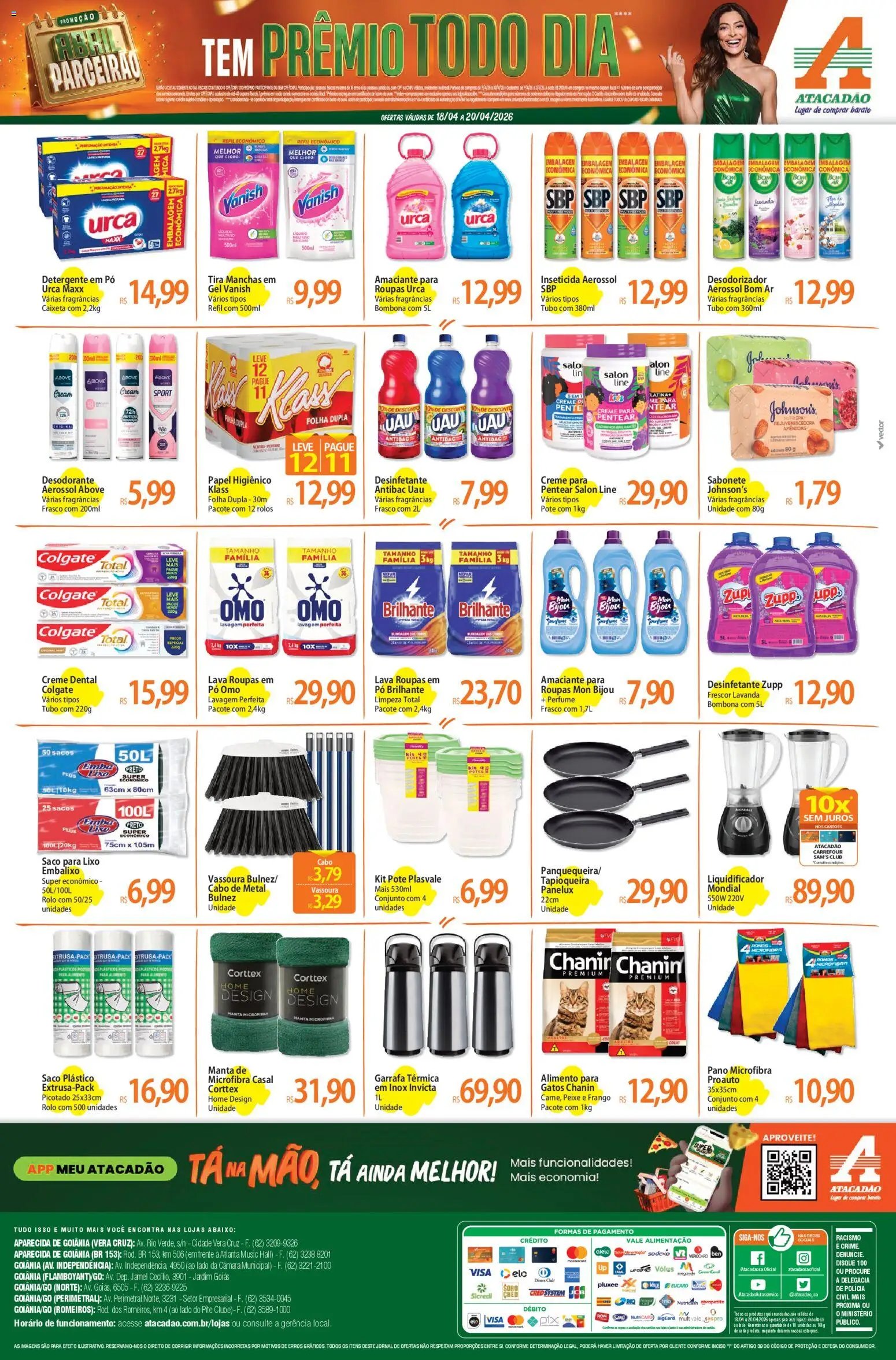 Atacadão folheto a partir de 18/04/2026 Atacadão ofertas - GO (2026-04-18 - 2026-04-20)